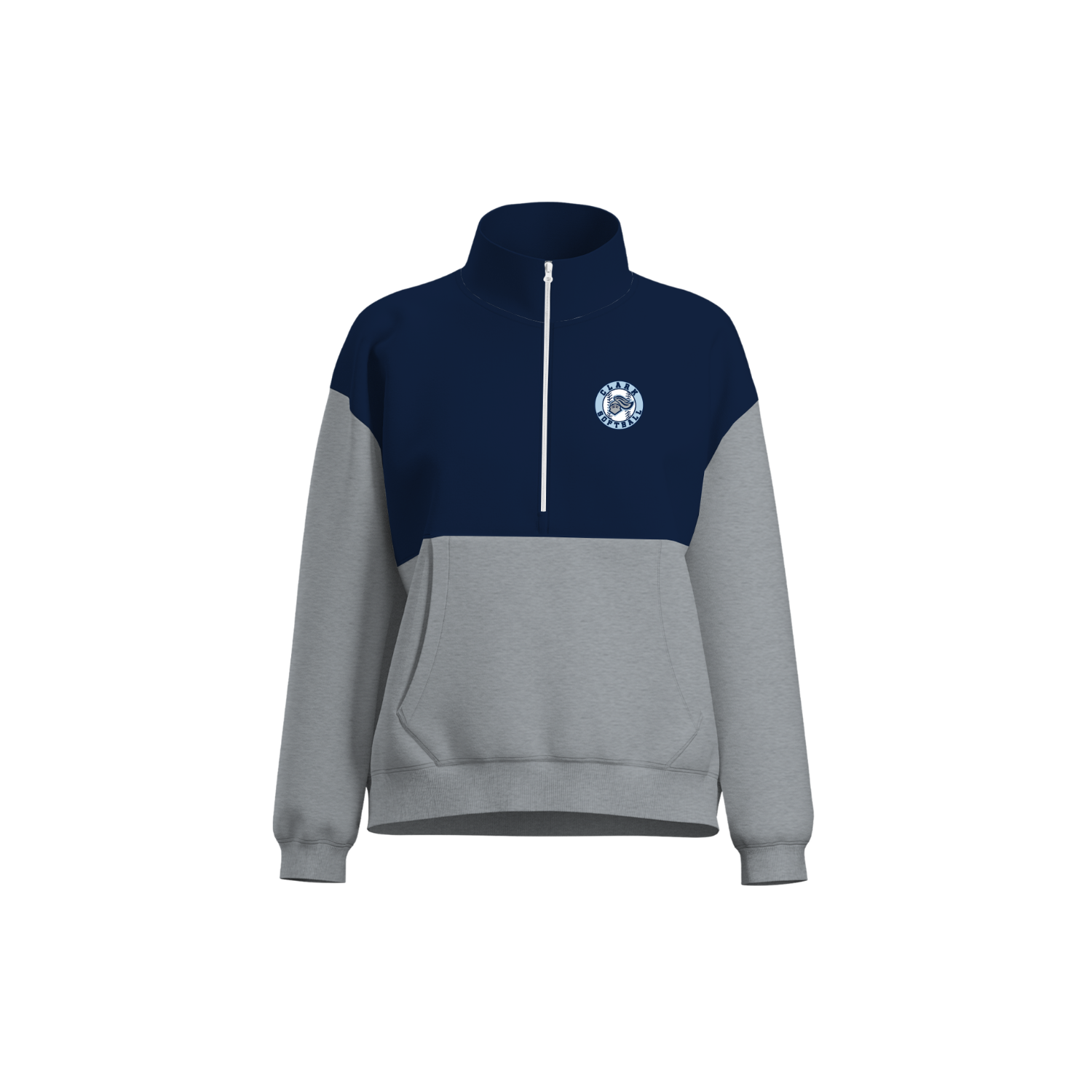 CLARK SOFTBALL FALL '26 WOMEN'S COTTON FLEECE HALF-ZIP