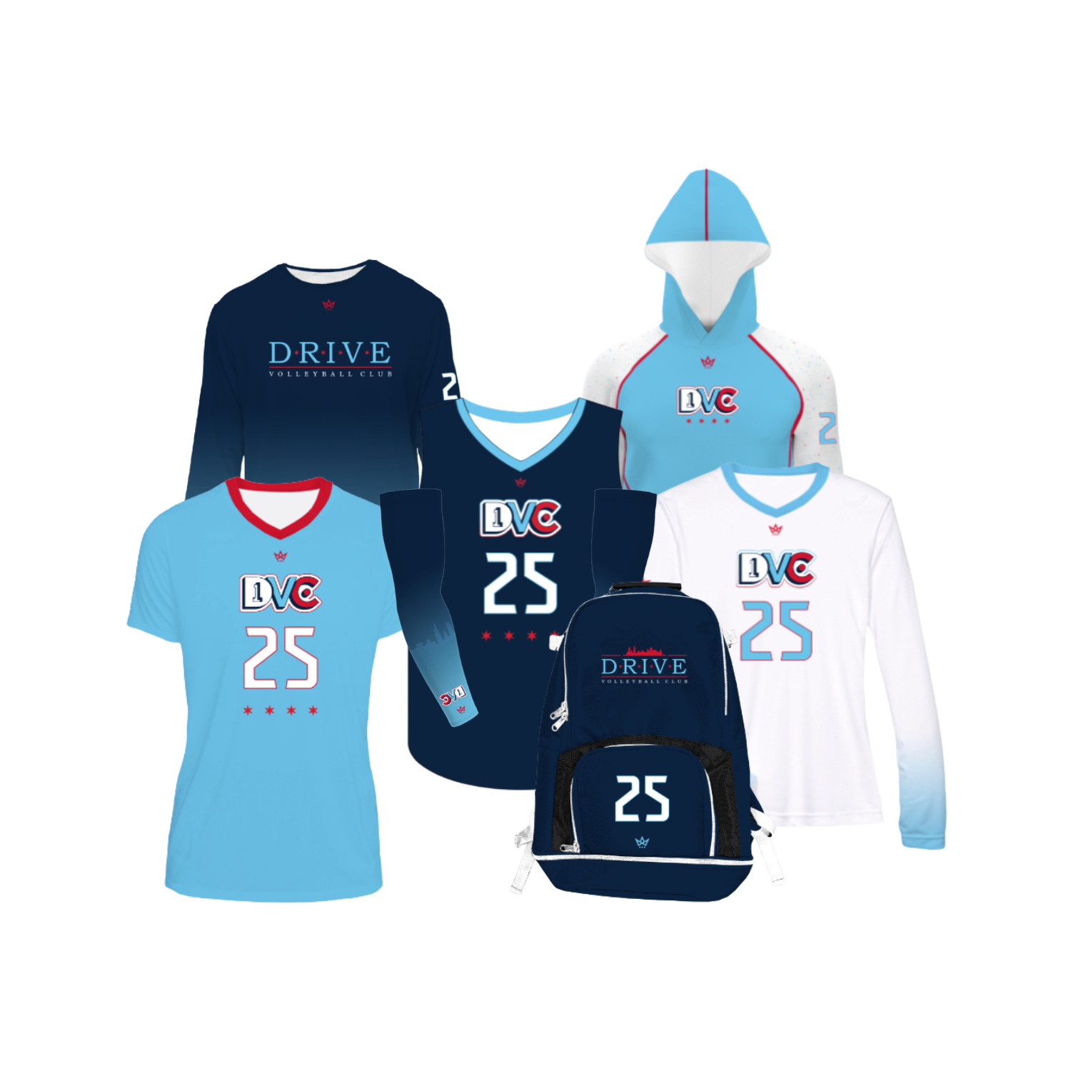 Drive Volleyball Club Girls Player Pack