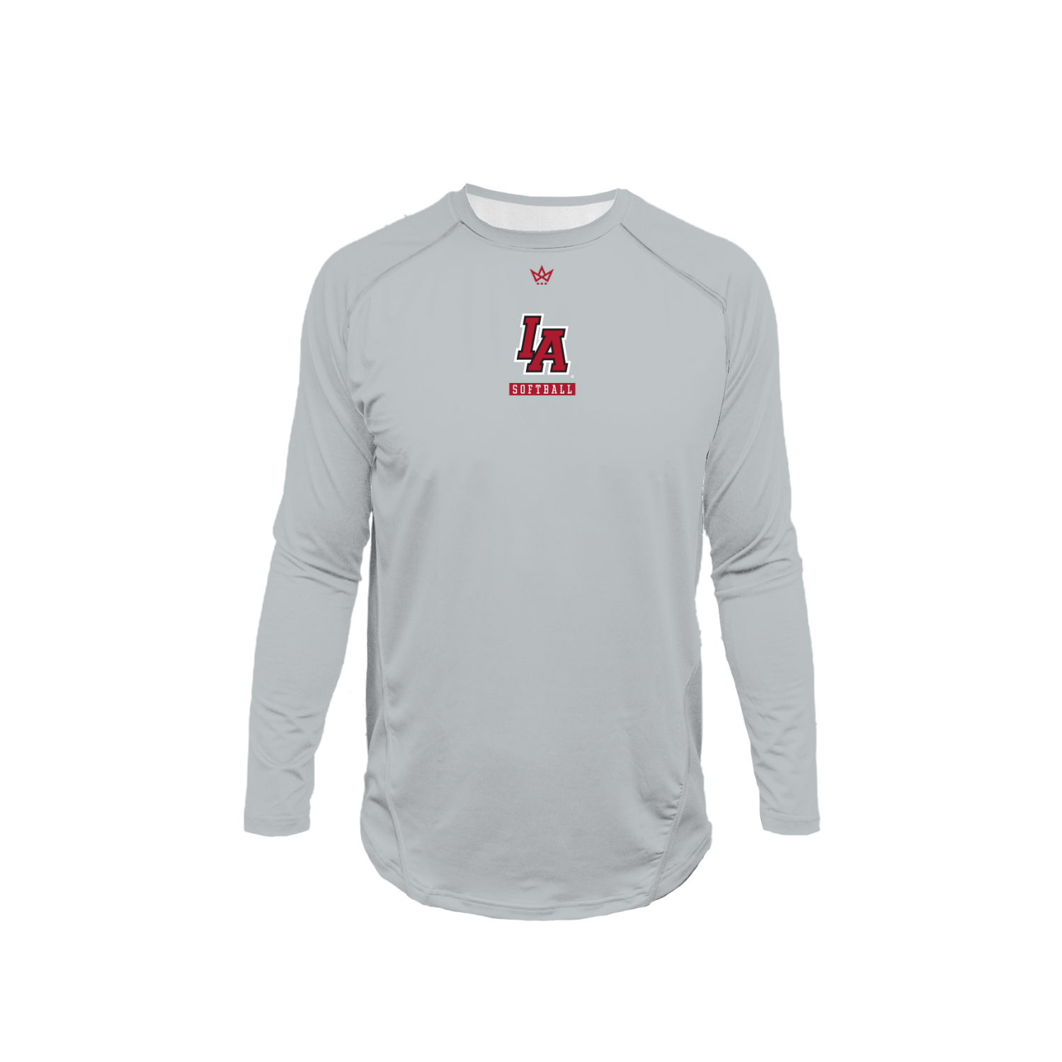 INSPIRATION ACADEMY PRO VENTED LS [GREY SOFTBALL]