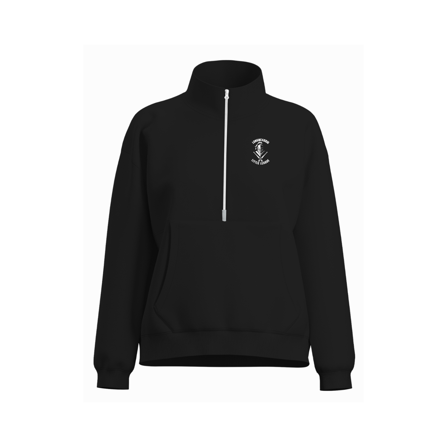 LONGMEADOW LITTLE LEAGUE WOMEN'S COTTON FLEECE HALF-ZIP