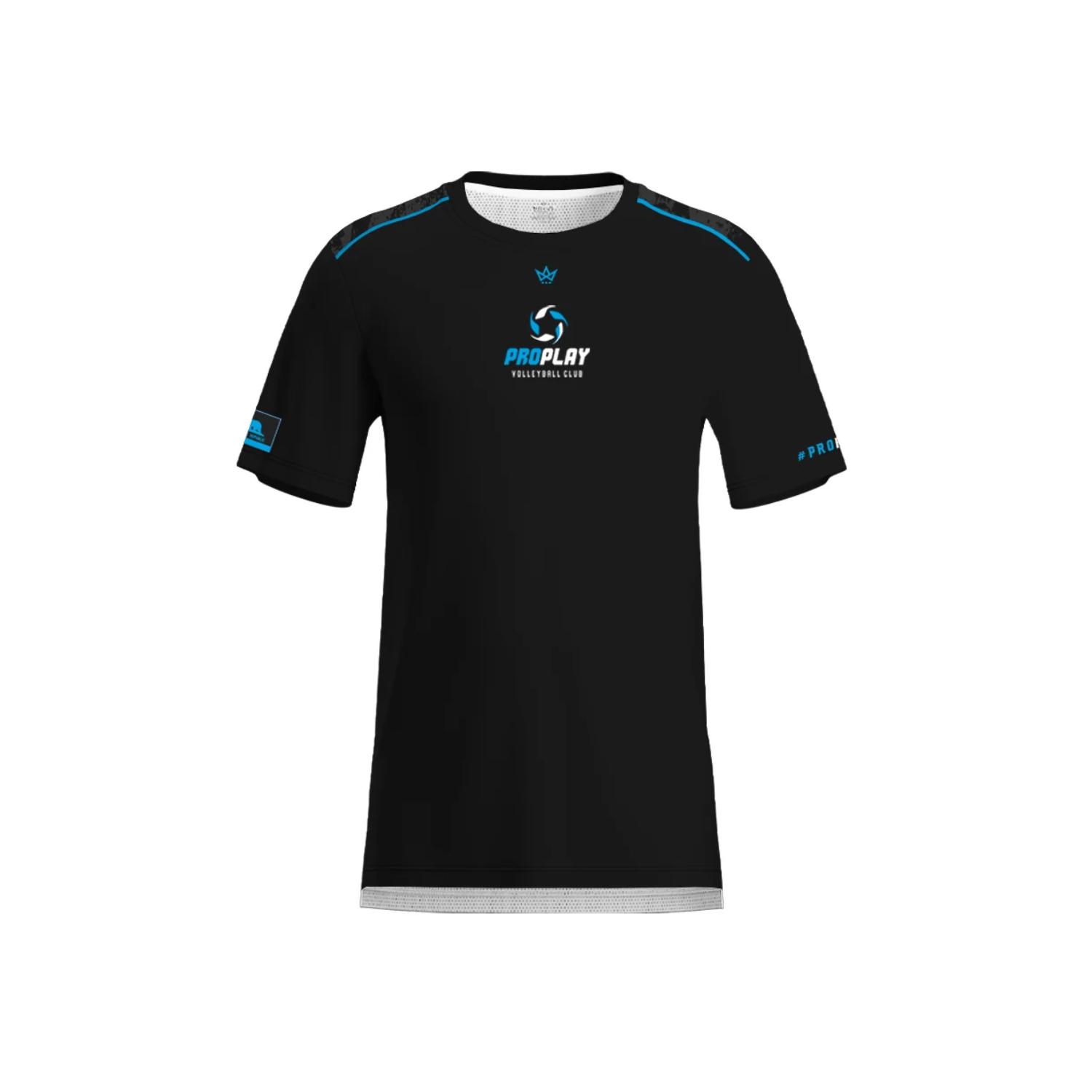 PROPLAY VOLLEYBALL COACH AURA TEE [BLACK]