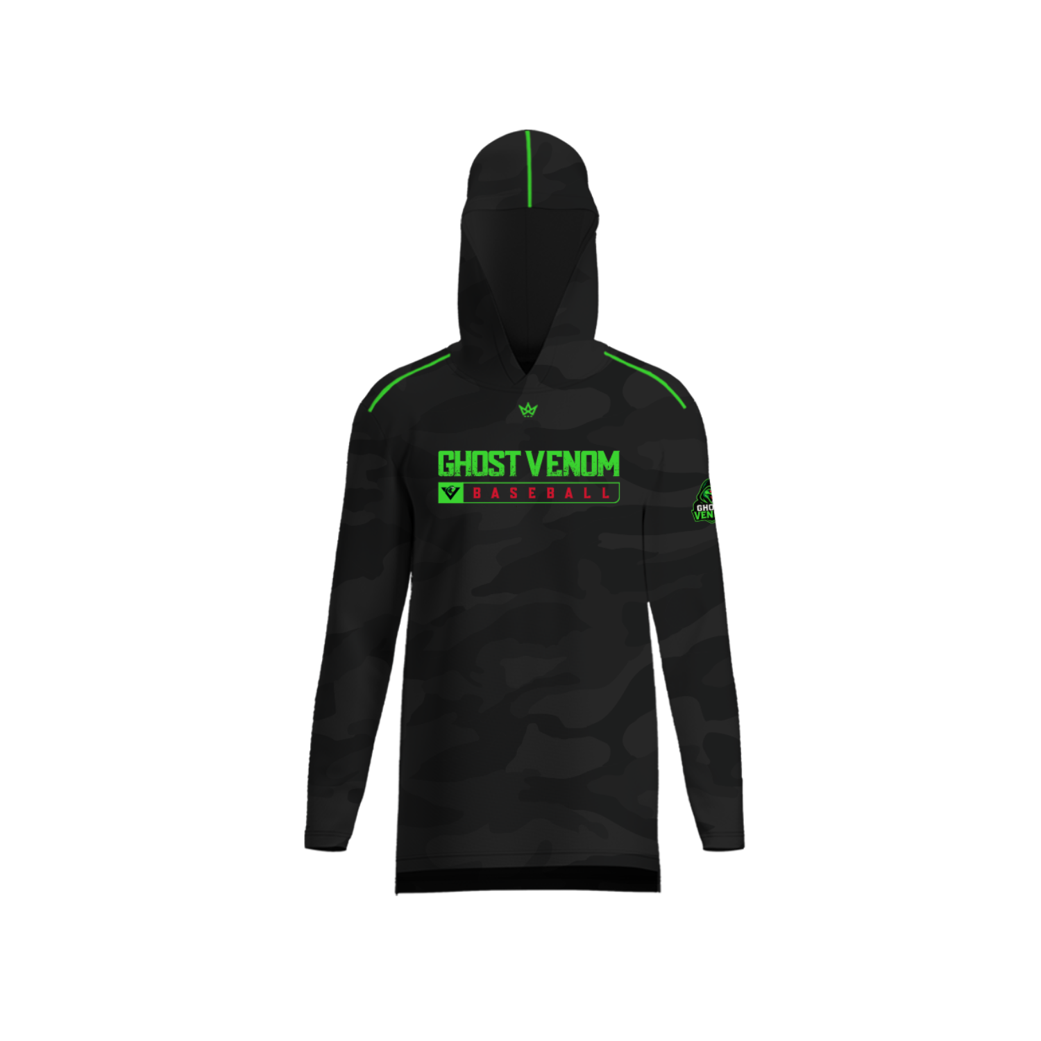 GHOST VENOM BASEBALL AURA LS HOODIE