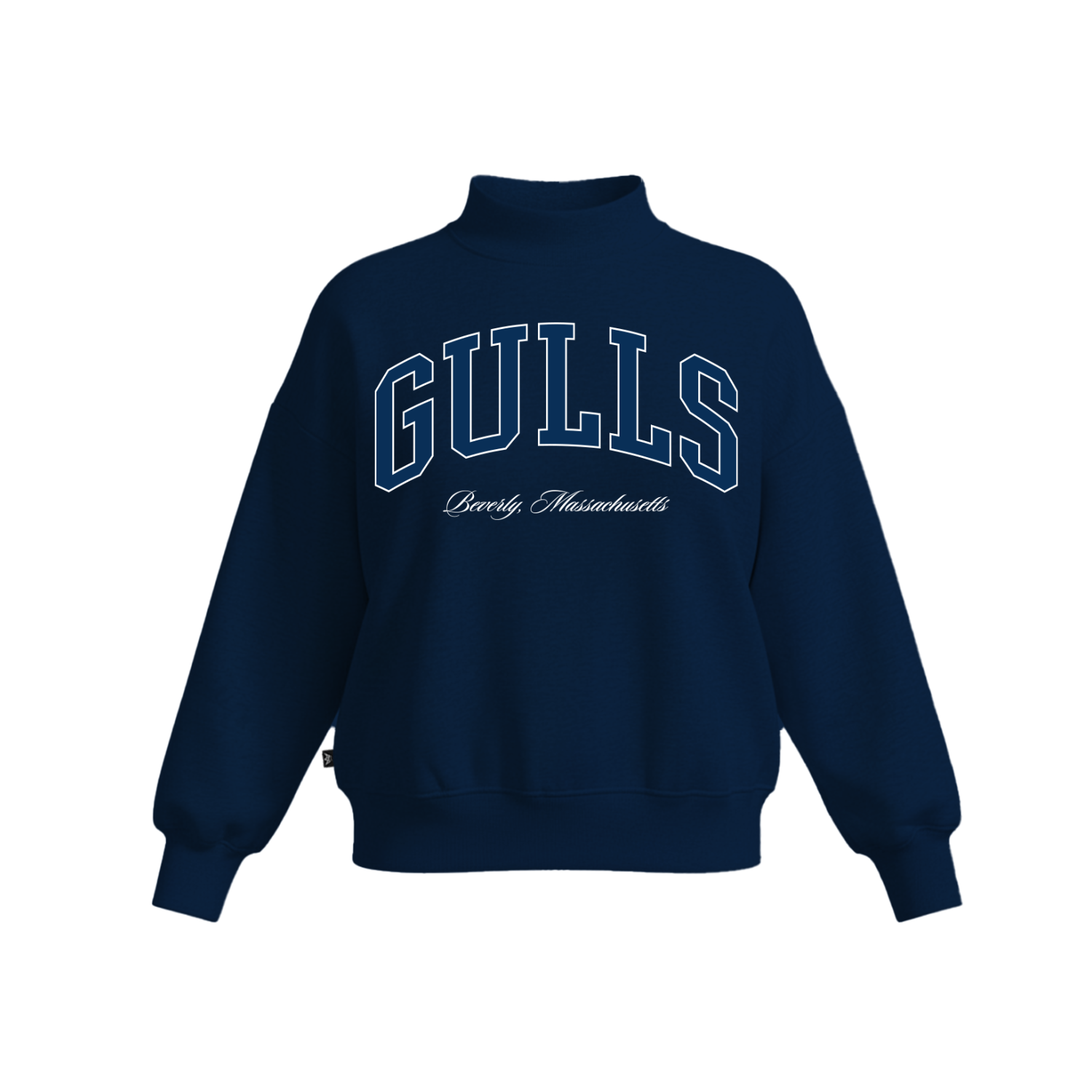 ENDICOTT WOMEN'S COTTON FLEECE MOCKNECK - EMB
