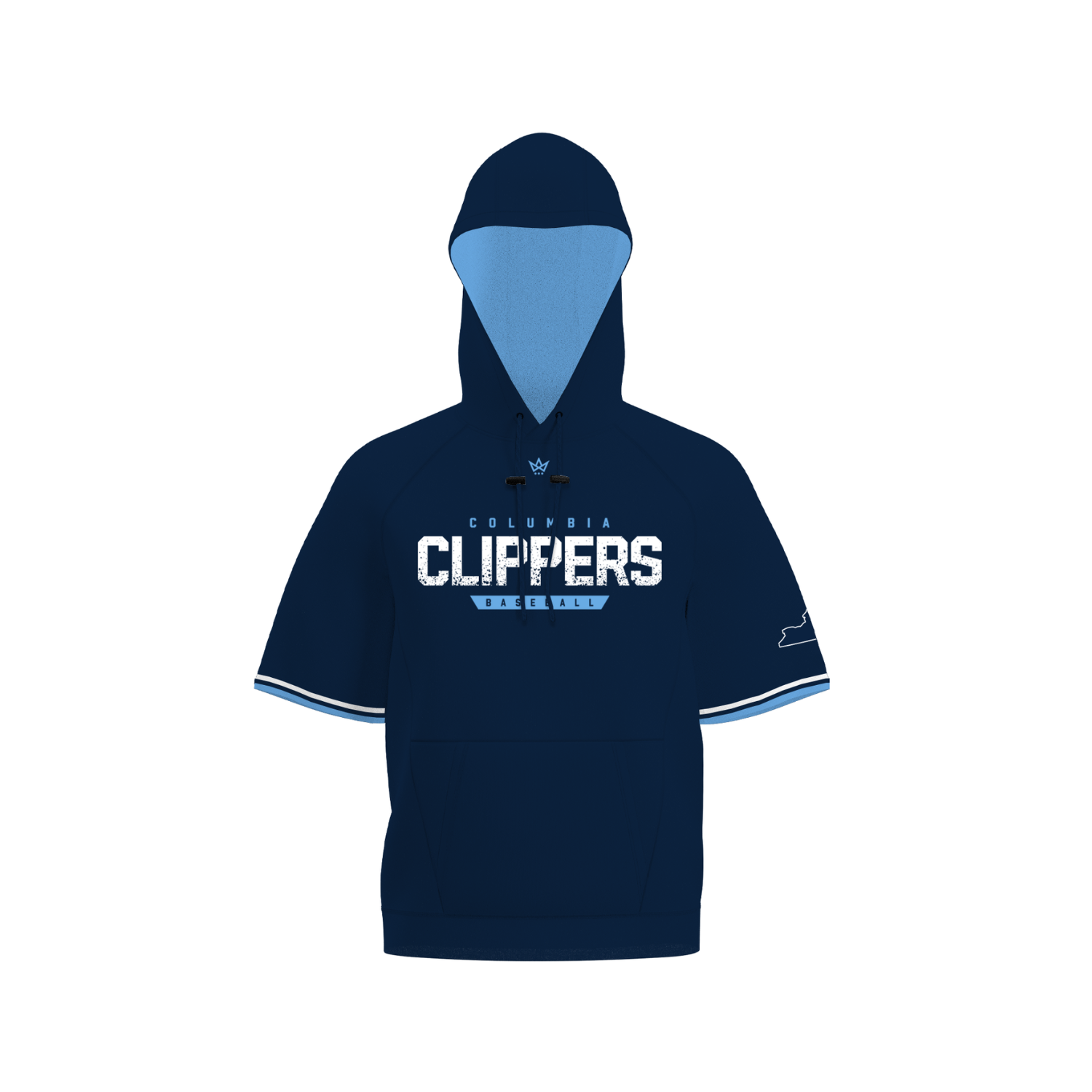 COLUMBIA CLIPPERS 9U SUB PERFORMANCE FLEECE SS HOODIE