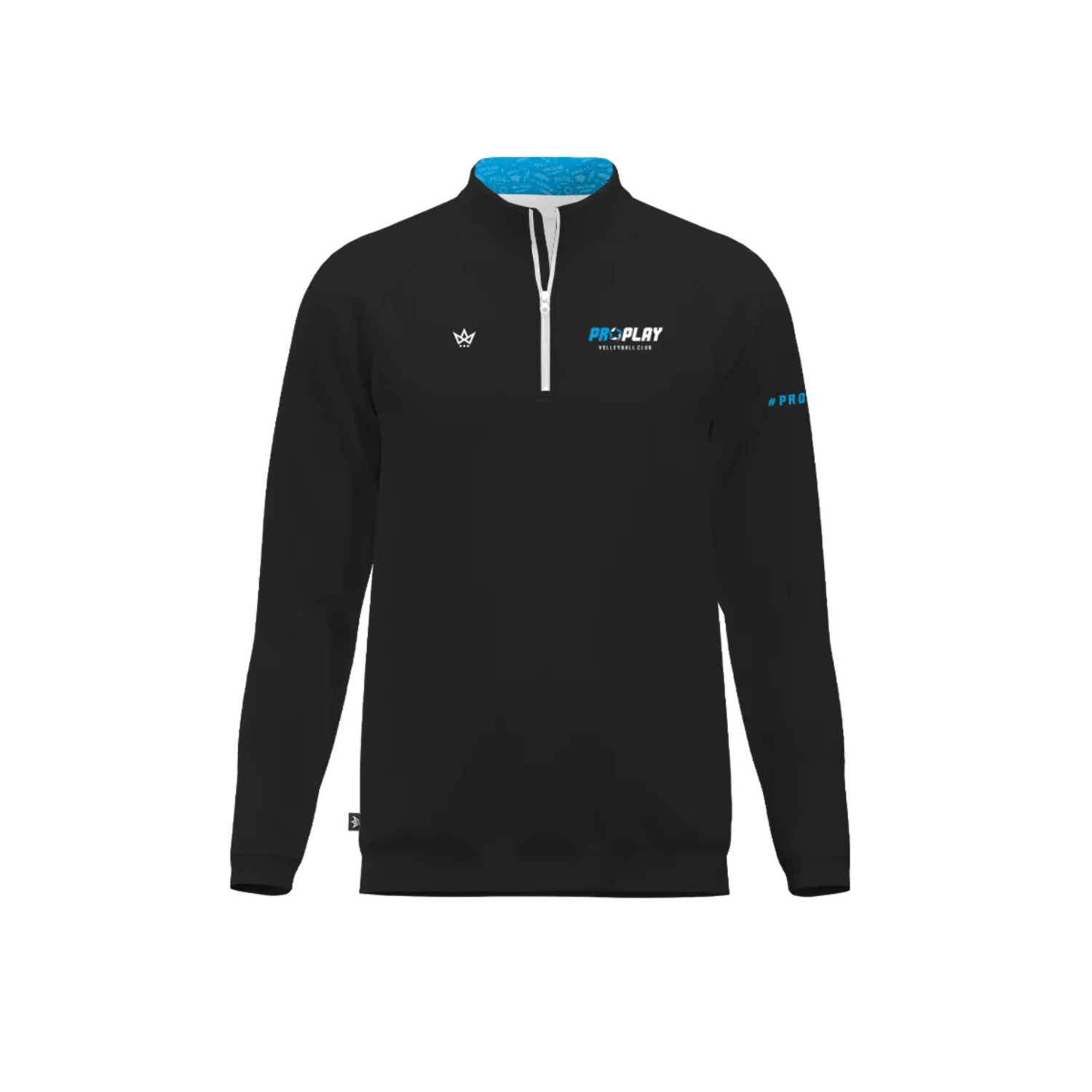 PROPLAY VOLLEYBALL COACH SUB PERFORMANCE QUARTER-ZIP [BLACK]