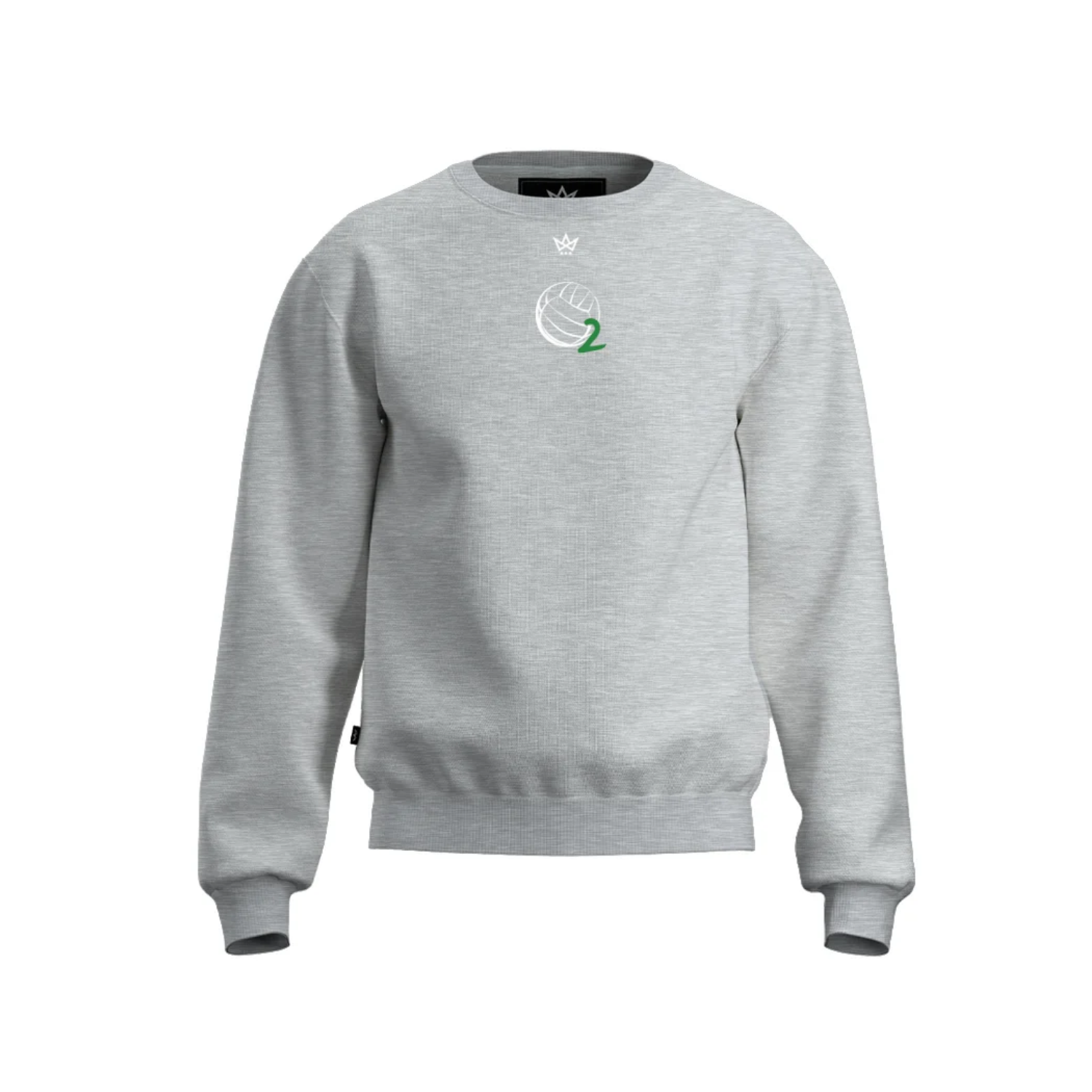 OXYGEN VOLLEYBALL CLUB ACCESS COTTON FLEECE CREWNECK [GREY]