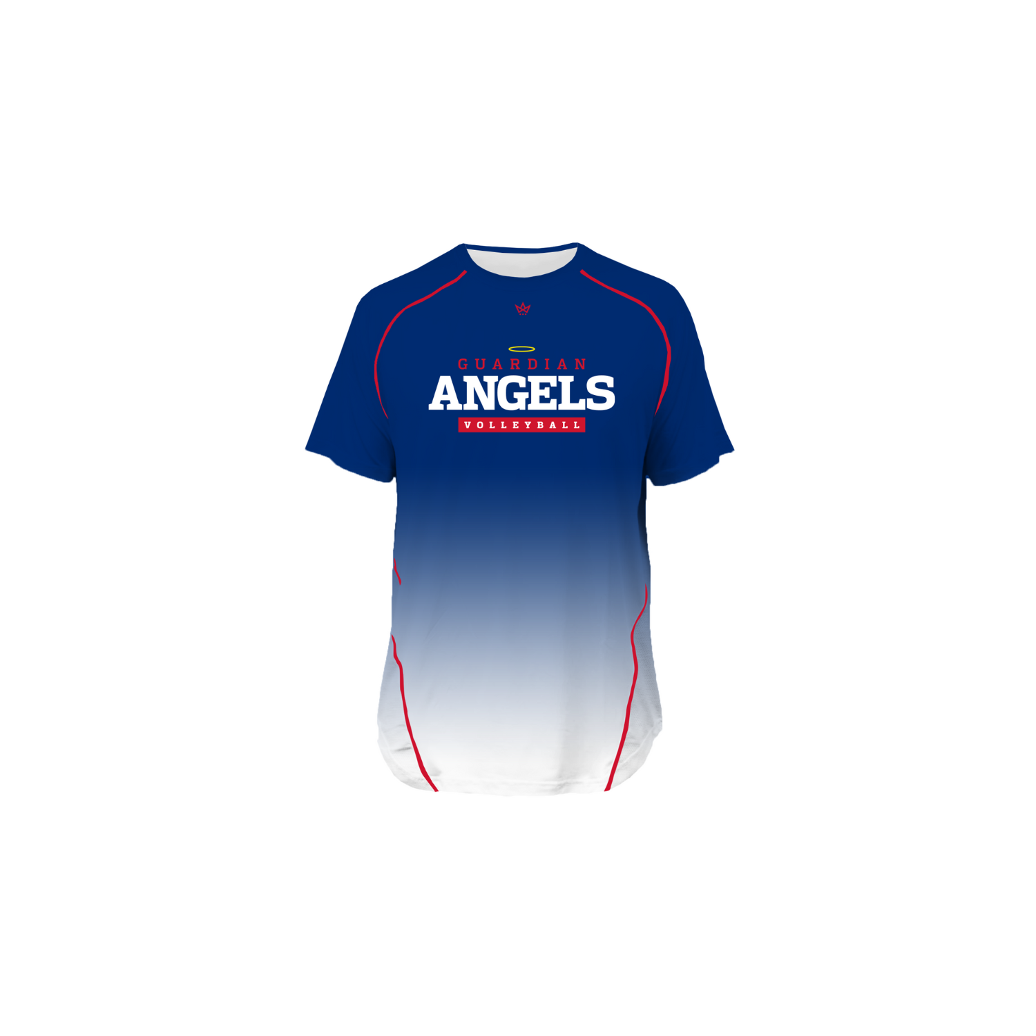 GUARDIAN ANGELS VOLLEYBALL PRO VENTED SS TEE - BLUE