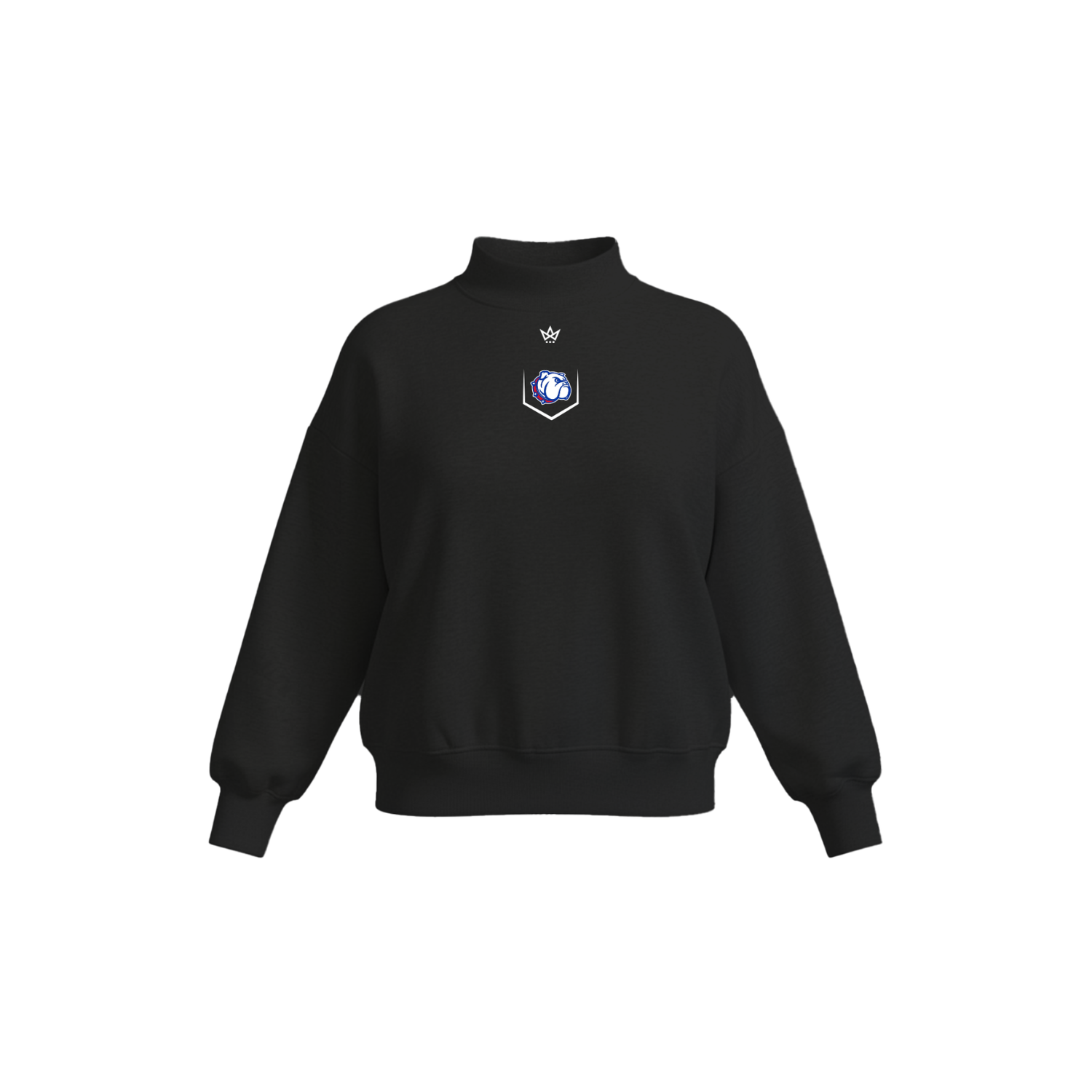 SGF SOFTBALL '26 WOMEN'S COTTON FLEECE MOCKNECK - BLACK