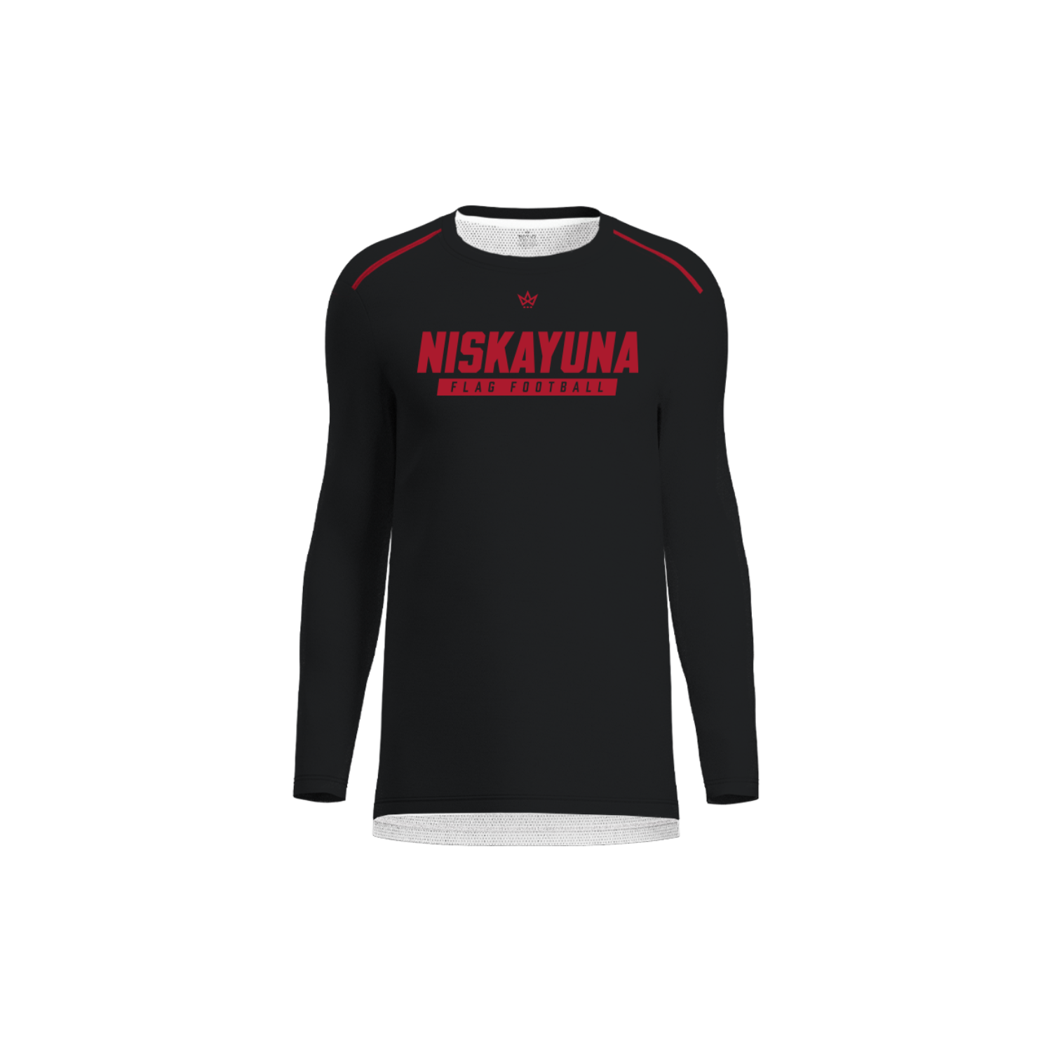 NISKAYUNA GIRLS FLAG FOOTBALL '26 AURA LS - BLACK