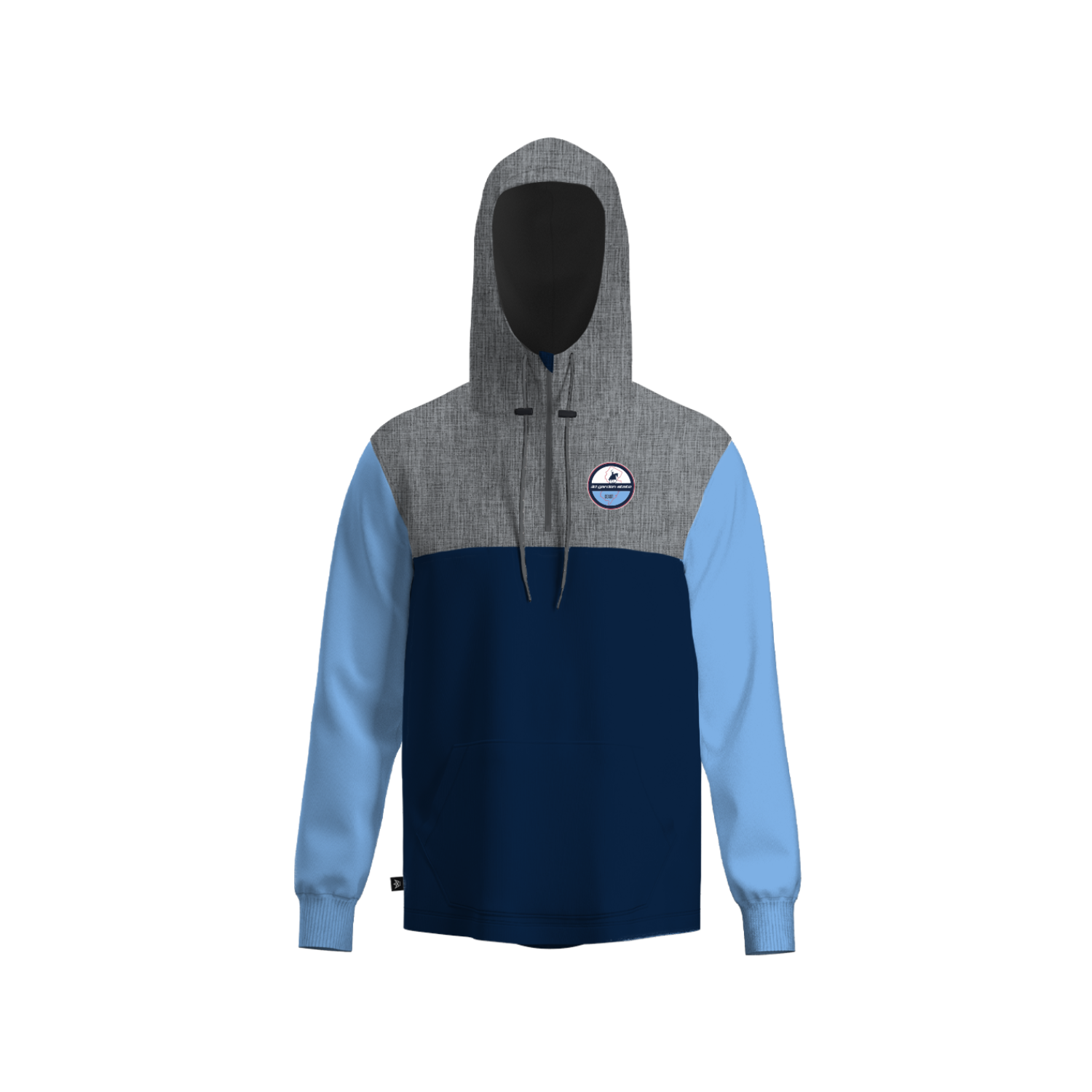 3D LACROSSE - COAST PANELED HOODIE