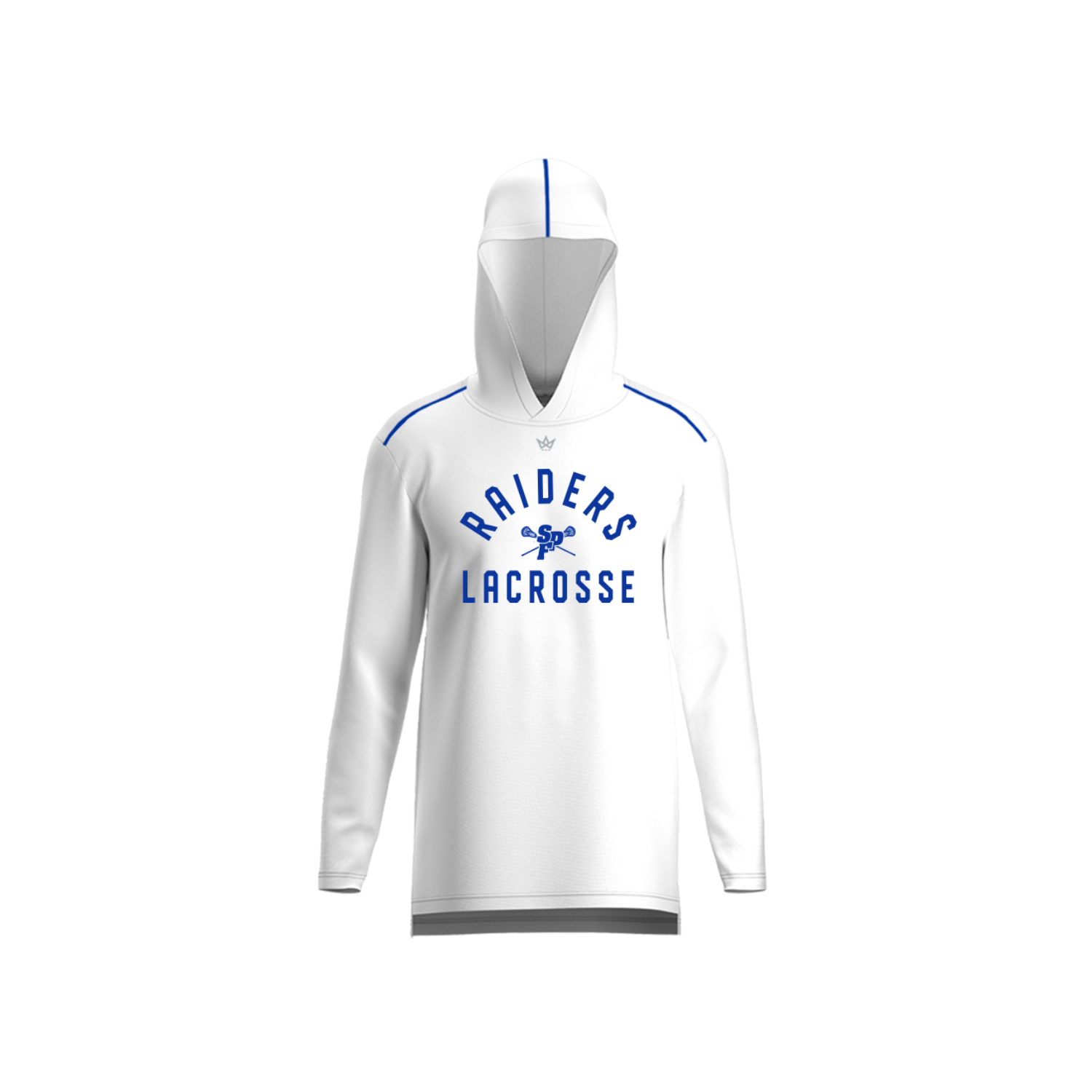 SPF LACROSSE '26 AURA LS HOODIE - WHITE