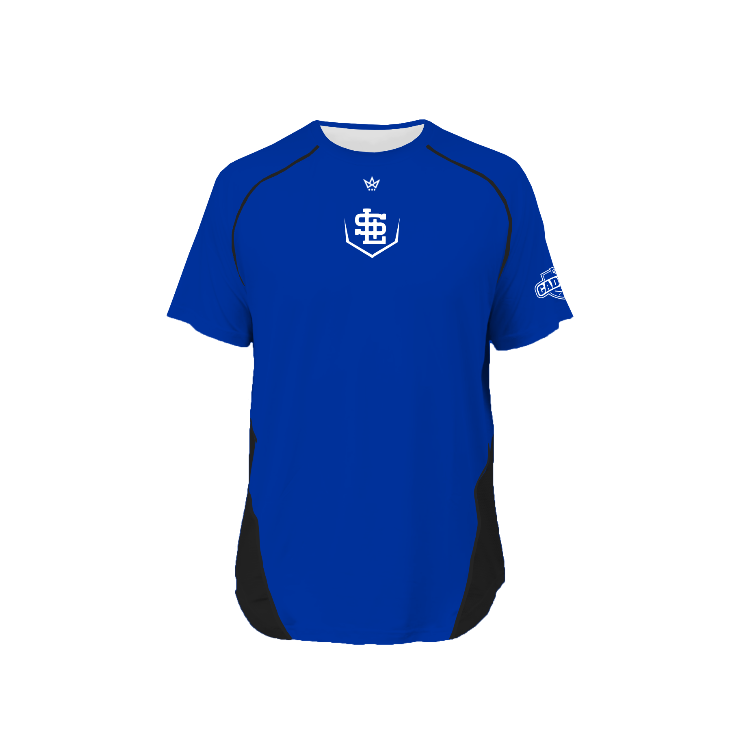 LA SALLE BASEBALL PRO VENTED SS TEE [BLUE/BLACK]