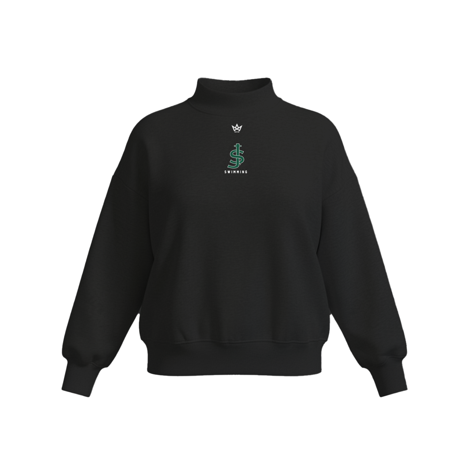ST. JOE'S SWIMMING WOMEN'S COTTON FLEECE MOCKNECK