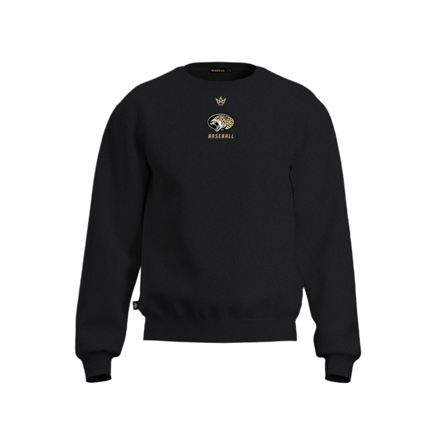 ROCK CANYON BASEBALL ACCESS COTTON FLEECE CREWNECK [BLACK]