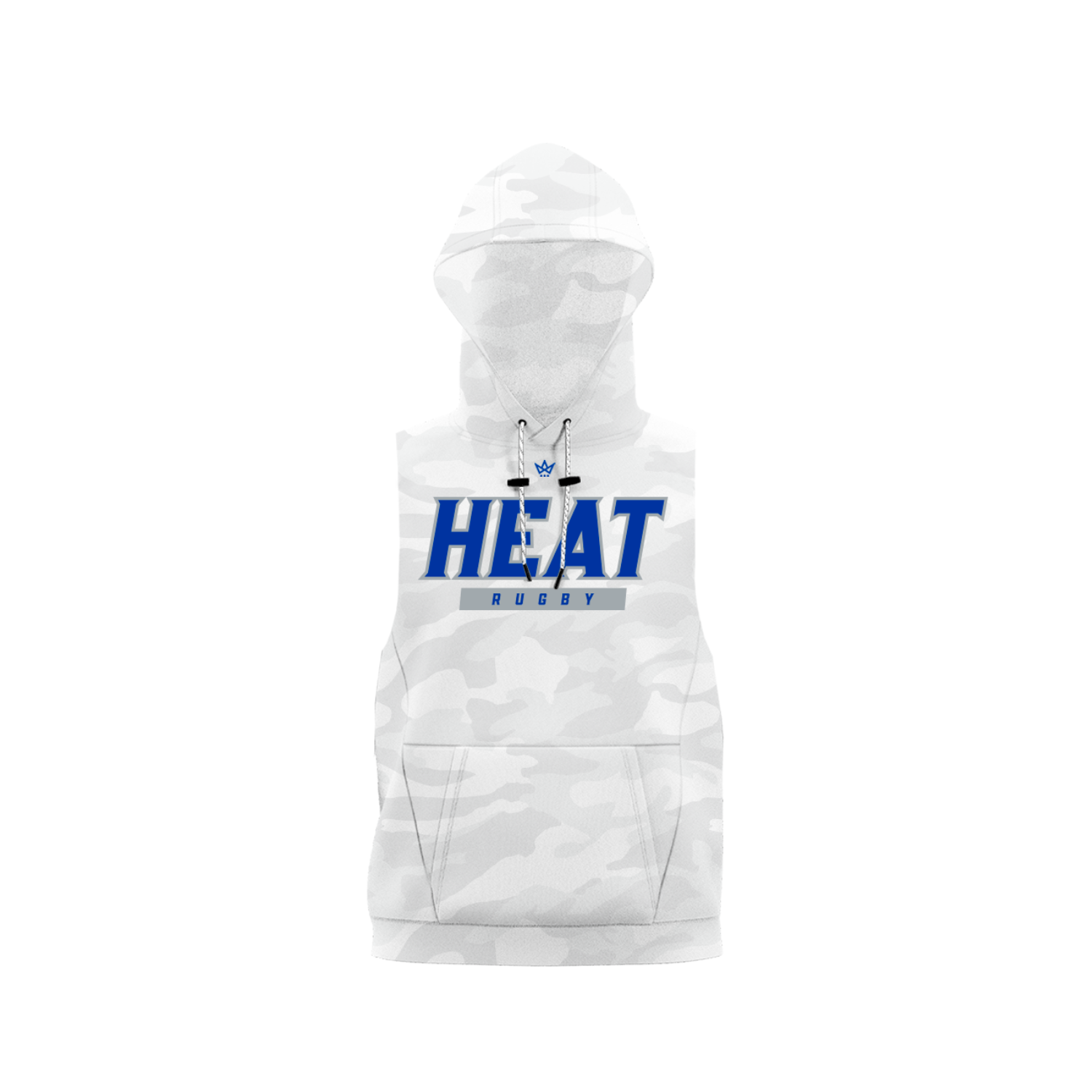 360 HEAT RUGBY PERFORMANCE SLEEVELESS HOODIE [WHITE CAMO]