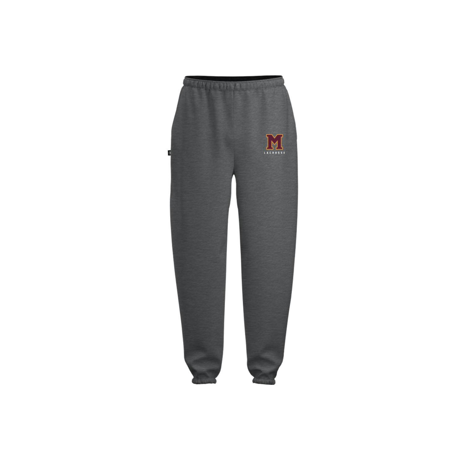 MADISON LACROSSE '26 COTTON FLEECE JOGGERS - CHARCOAL