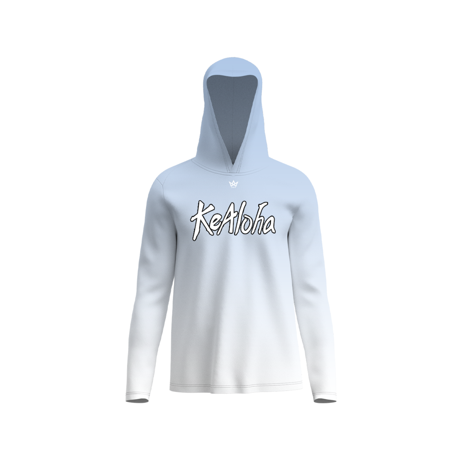 KEALOHA VOLLEYBALL PERFORMANCE LS HOODIE [BABY BLUE FADE]