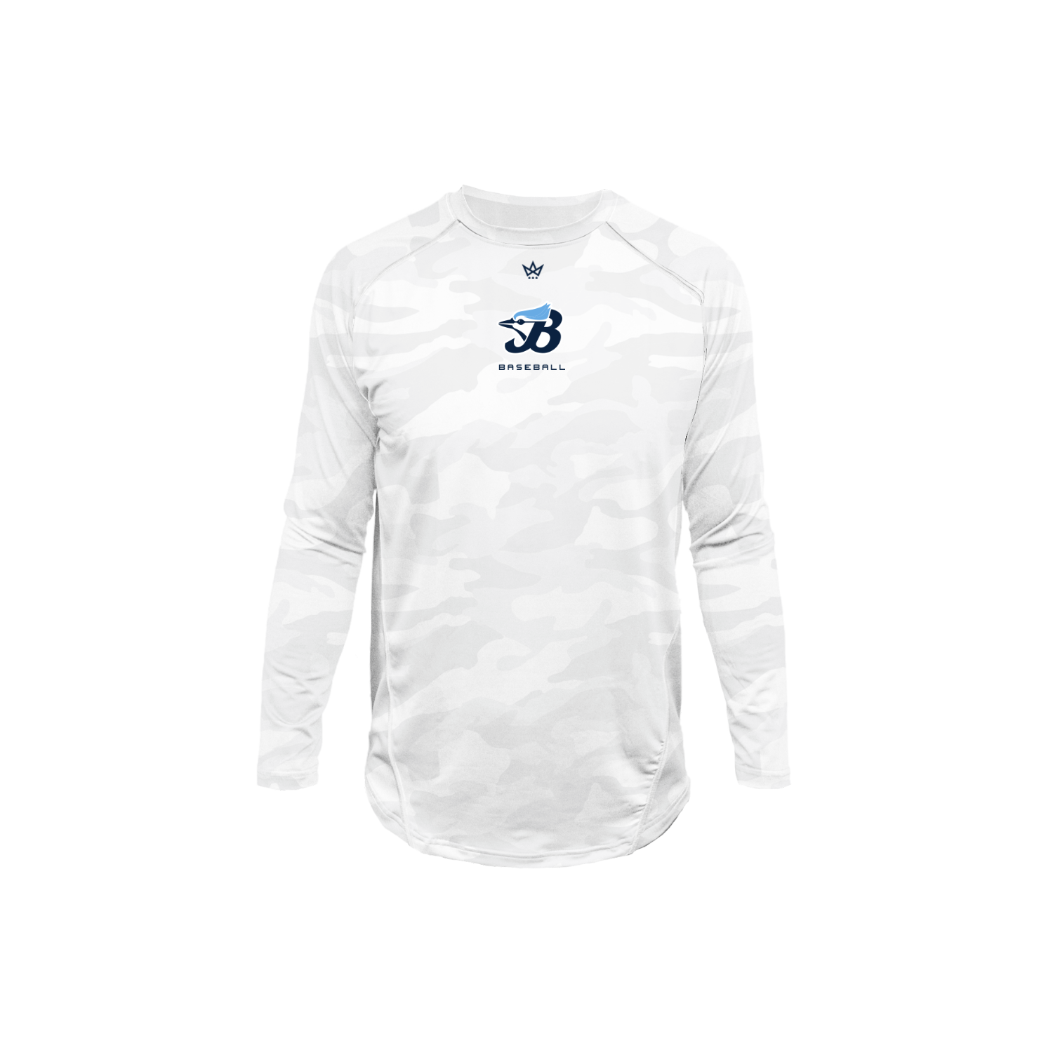 JAYBIRD BASEBALL PRO VENTED LS - WHITE