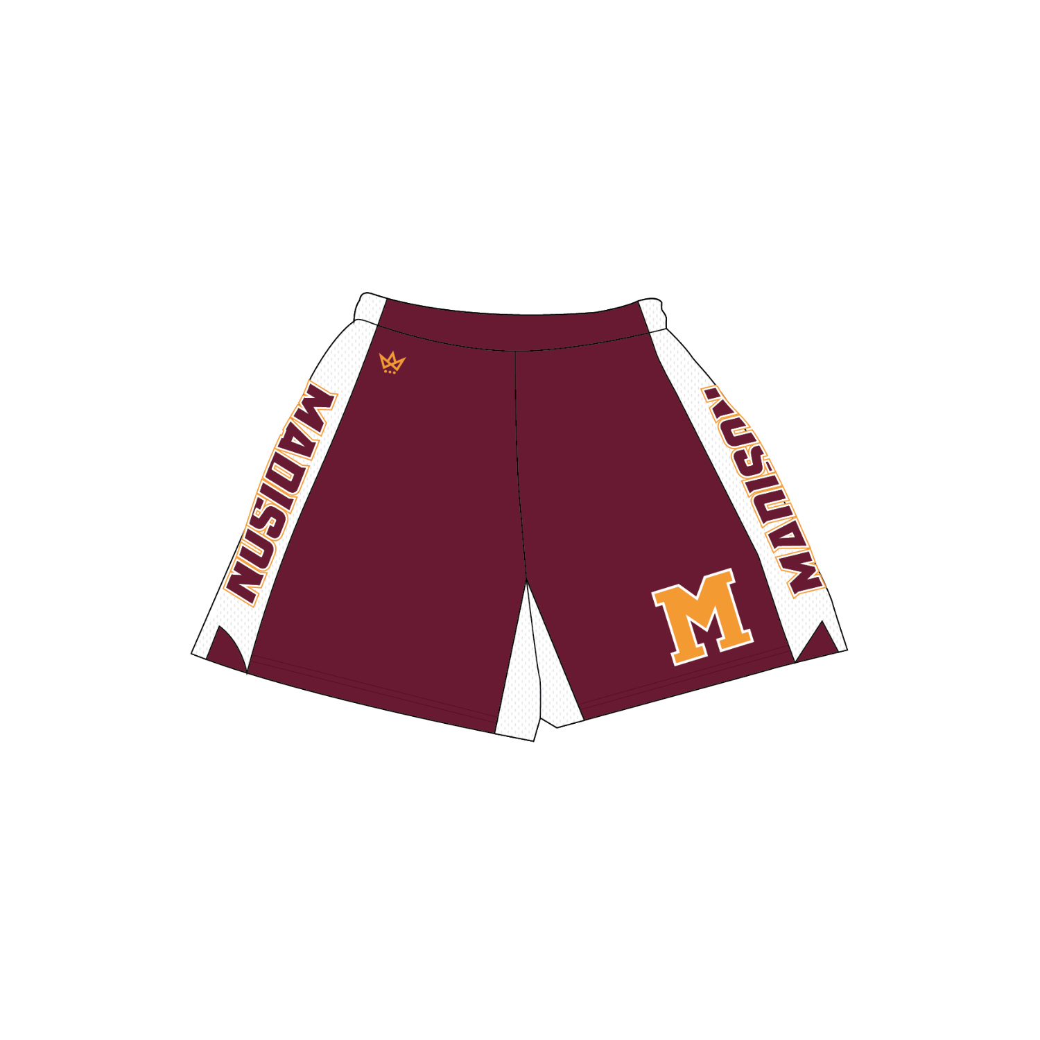 MADISON LACROSSE '26 LACROSSE VENTUS GAME SHORTS - MAROON