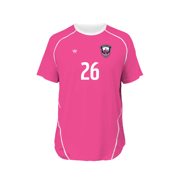 CAPITAL CITY FC SOCCER PRO VENTED SS TEE JERSEY [WOMENS PRACTICE PINK]