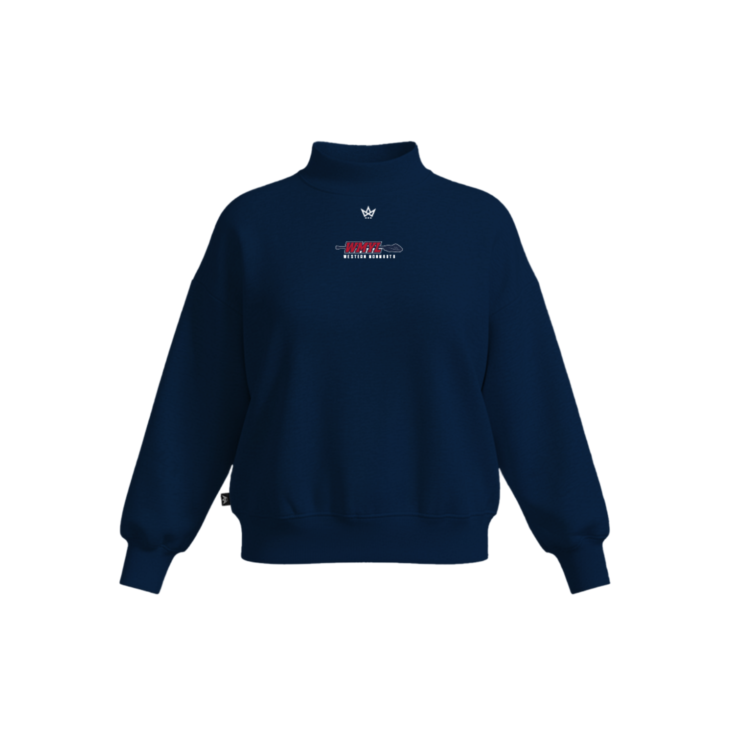 WESTERN MONMOUTH LACROSSE '26 WOMEN'S COTTON FLEECE MOCKNECK - EMB