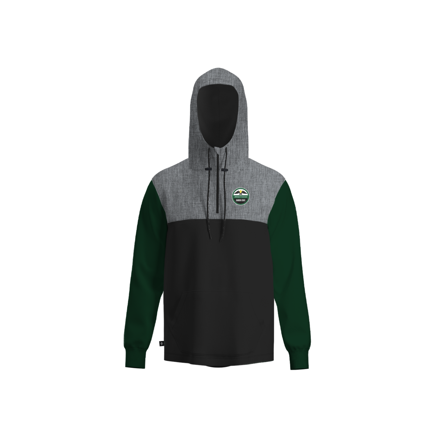 3D LACROSSE - GARDEN STATE PANELED HOODIE