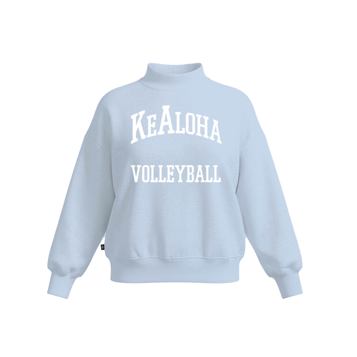 KEALOHA VOLLEYBALL GIRLS WOMEN'S COTTON FLEECE MOCKNECK - SP [BABY BLUE]