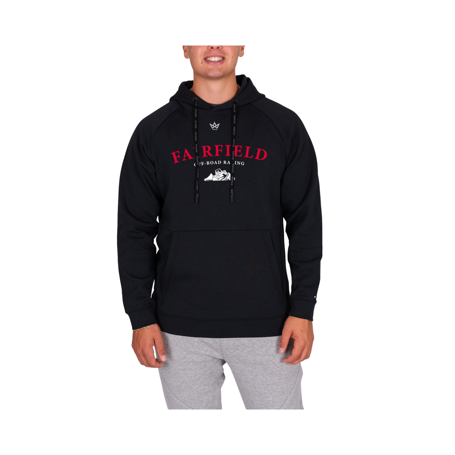 FAIRFIELD OFF ROAD RACING ROYALKNIT HOODIE - ONYX