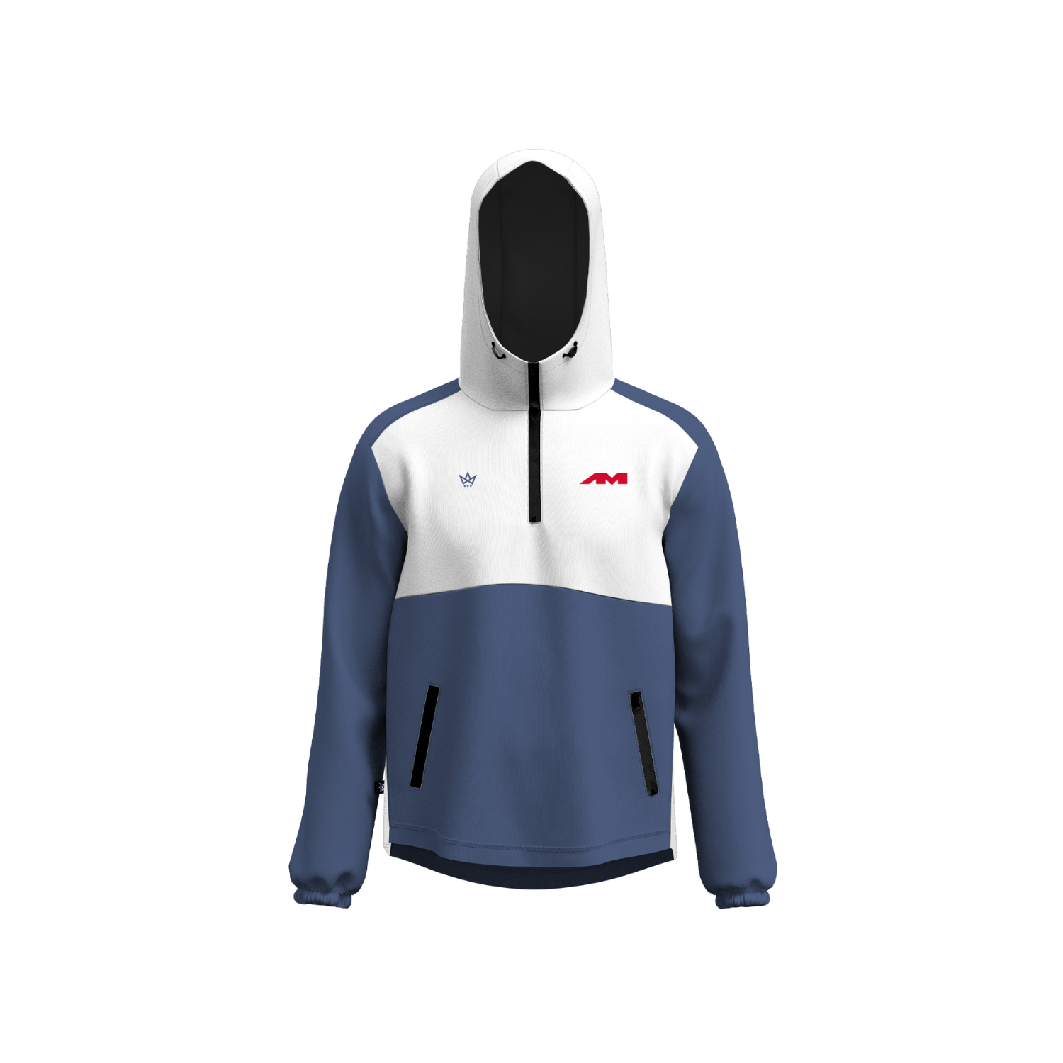 AMTS MEN'S VENTUS HOODIE - BLUE/WHITE