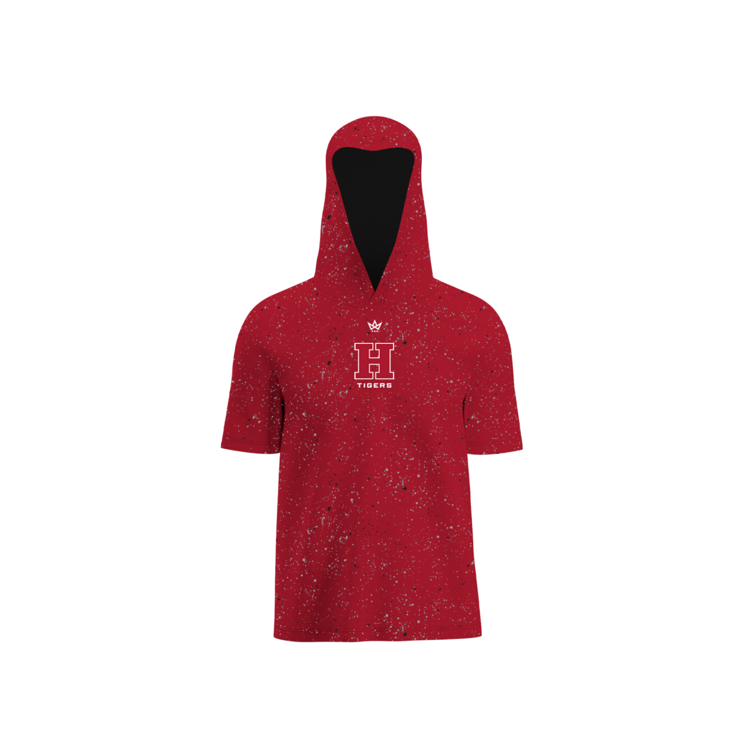 HARTSELLE HIGH SCHOOL PERFORMANCE SS HOODIE [RED SPLATTER]