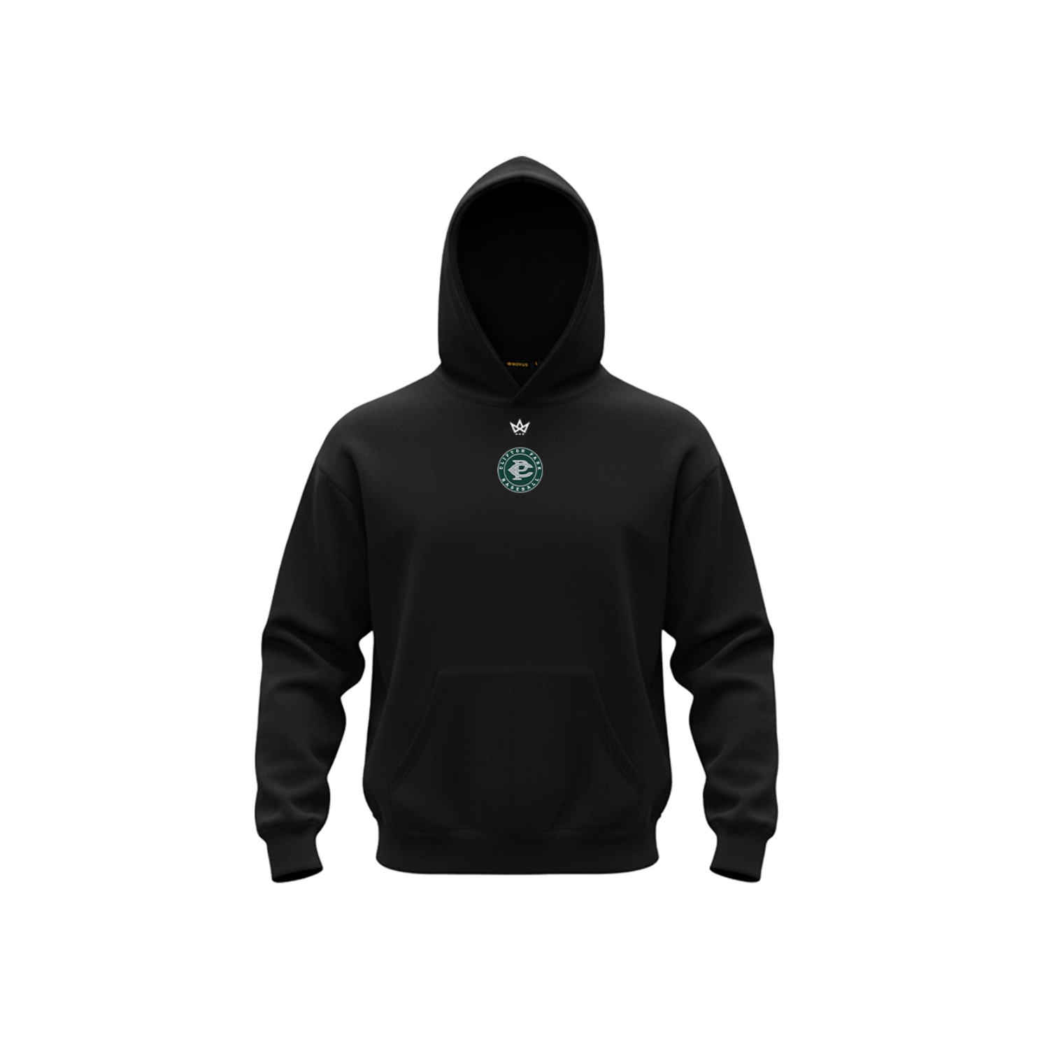 CLIFTON PARK TRAVEL BASEBALL ACCESS COTTON FLEECE HOODIE - BLACK