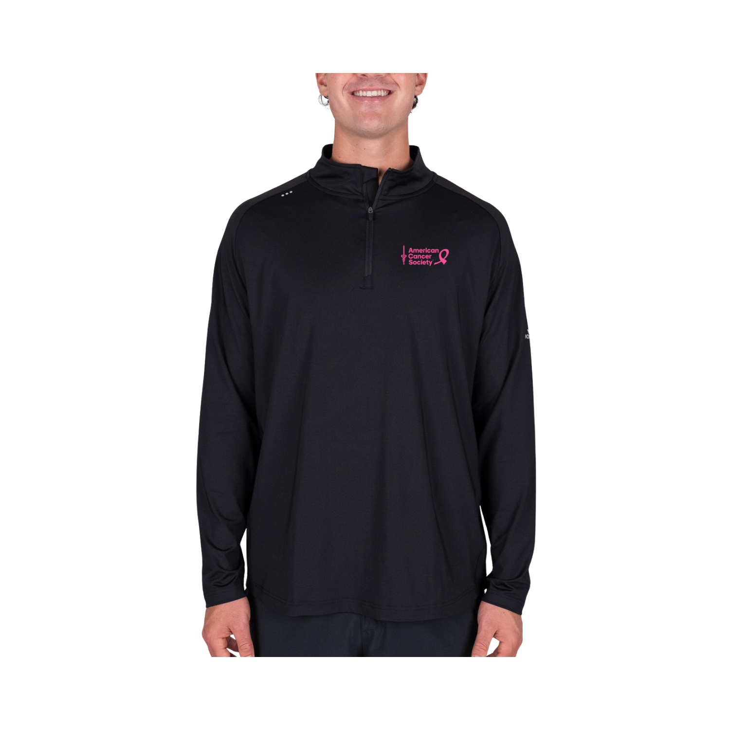 AMERICAN CANCER SOCIETY ASCENSION  QUARTER-ZIP - ONYX