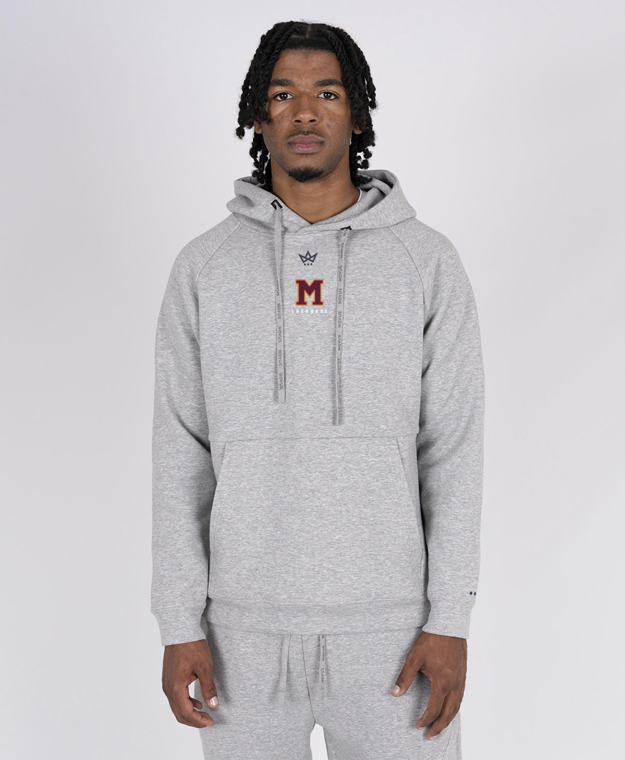 MADISON LACROSSE '26 ROYALKNIT HOODIE - STERLING HEATHER