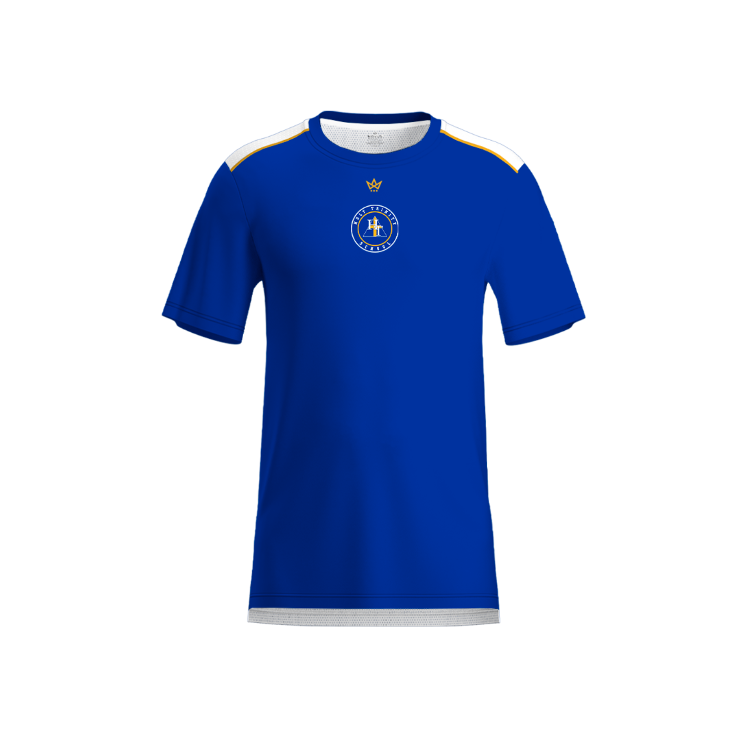 HOLY TRINITY SCHOOL AURA TEE [BLUE/WHITE]