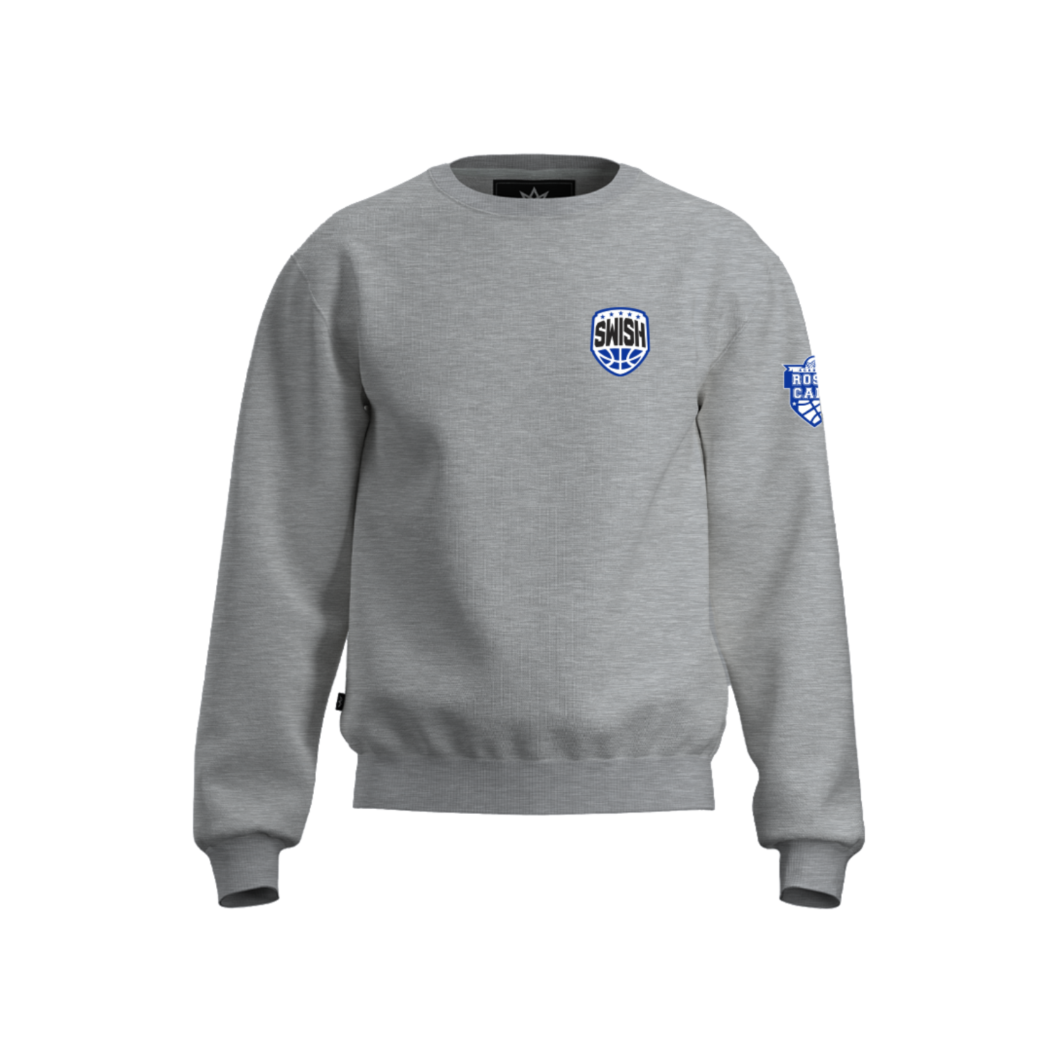 TEAM SWISH BASKETBALL/ ROSIE CARR COTTON FLEECE CREWNECK [GREY]