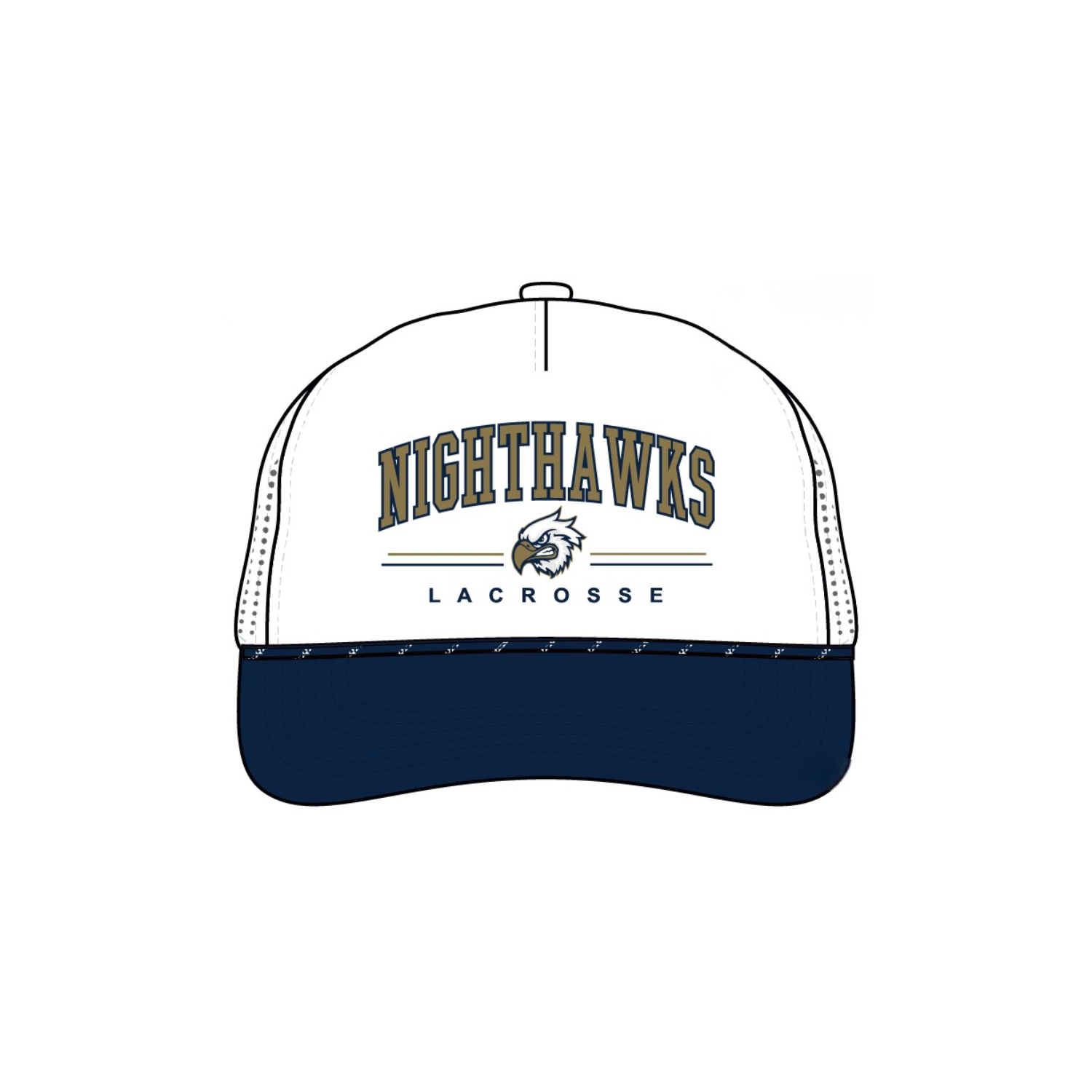 NIGHTHAWKS LACROSSE PRO TECH STRUCTURED 5-PANEL SNAPBACK