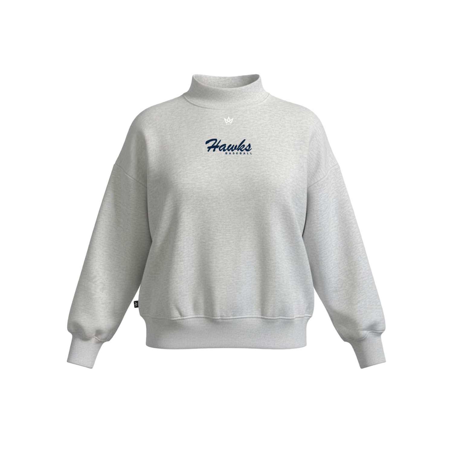 SAINT ANSELMS BASEBALL WOMEN'S COTTON FLEECE MOCKNECK - EMB