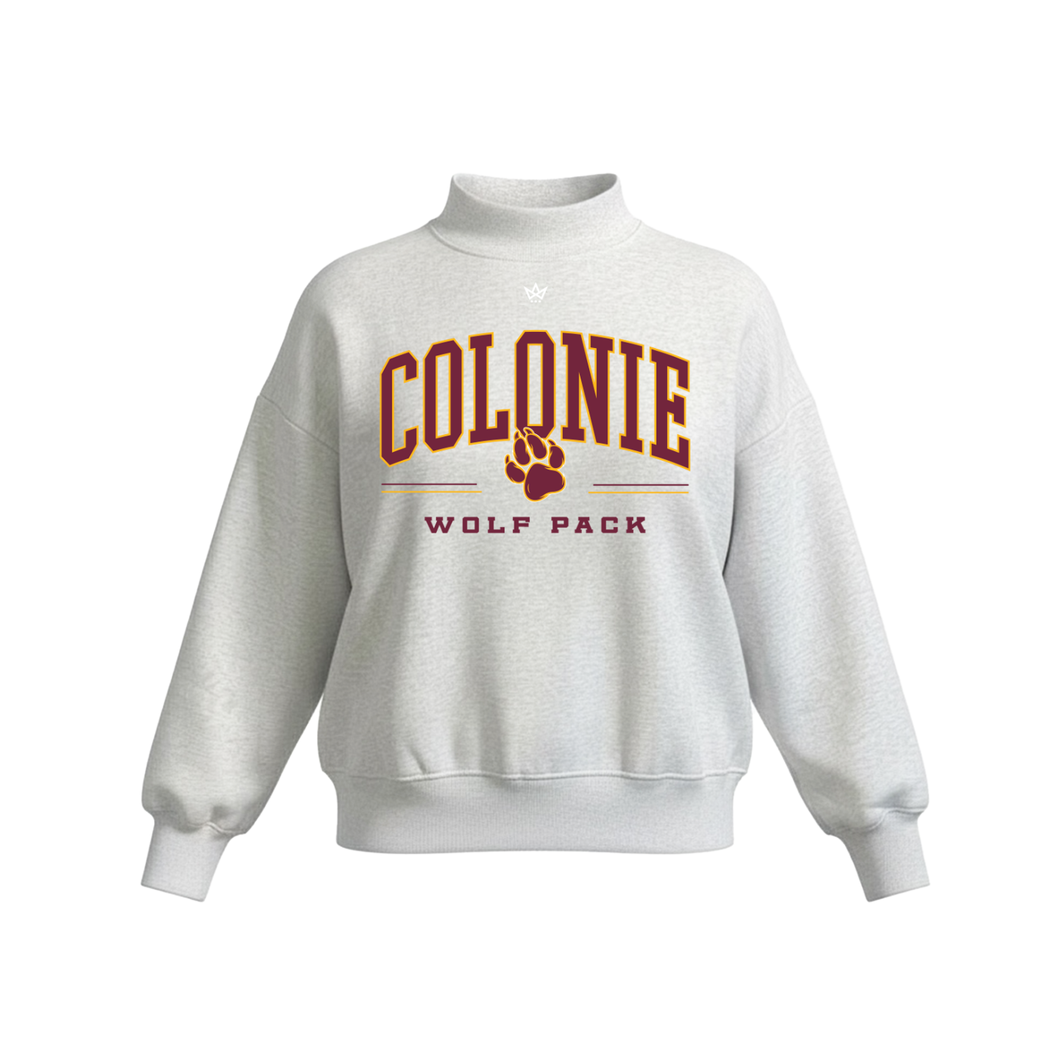 SOUTH COLONIE SCHOOL DISTRICT WOMEN'S COTTON FLEECE MOCKNECK