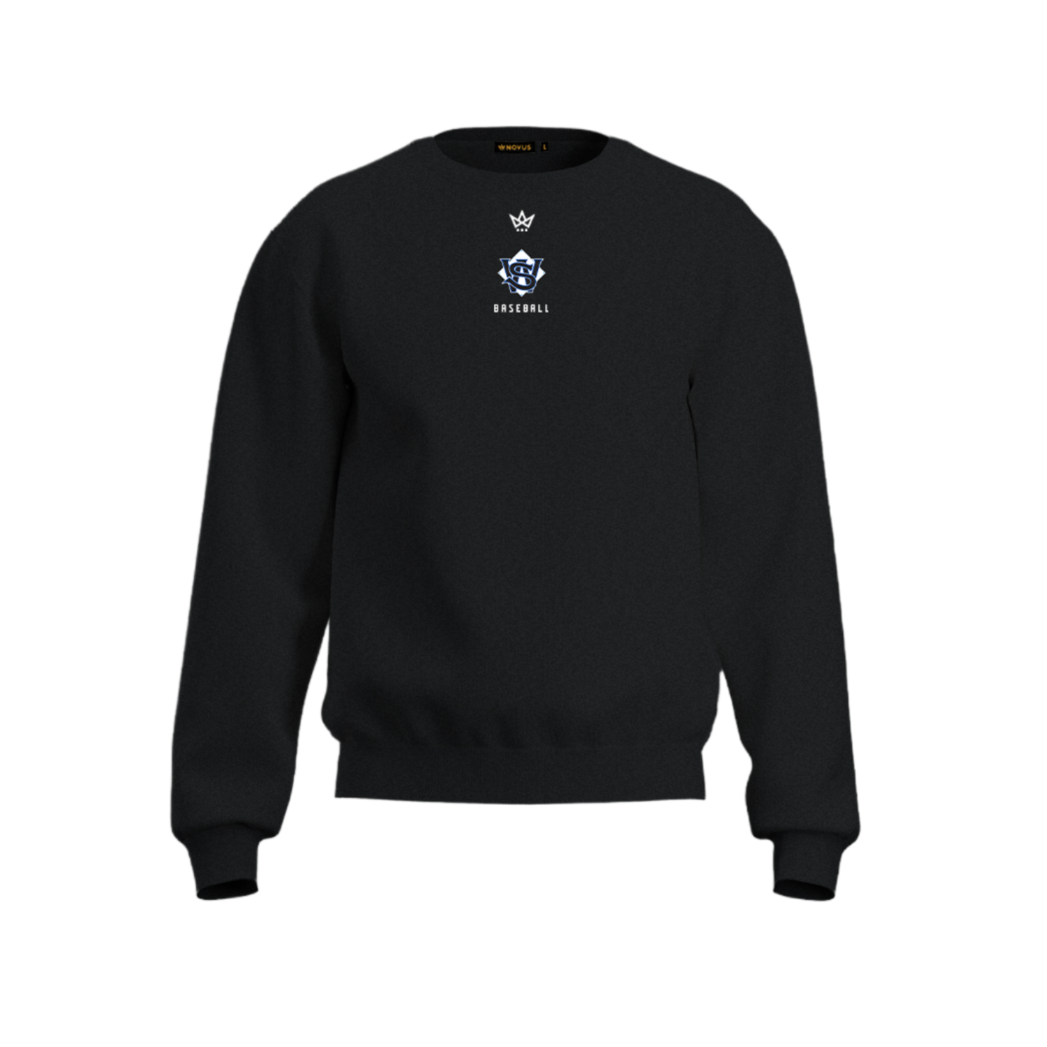 SARATOGA WILTON YOUTH BASEBALL ACCESS COTTON FLEECE CREWNECK [BLACK]