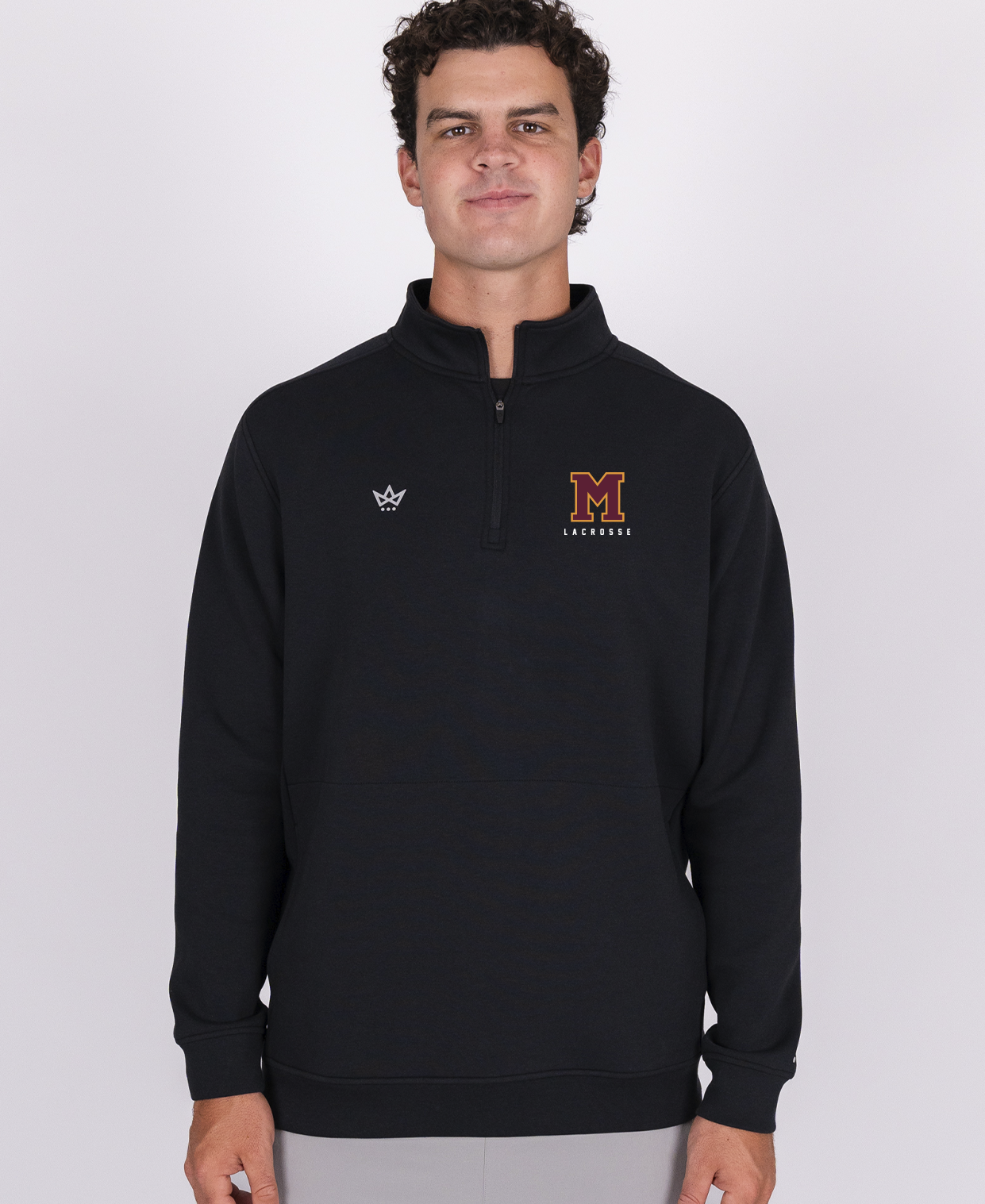 MADISON LACROSSE '26 ROYALKNIT QUARTER-ZIP - ONYX