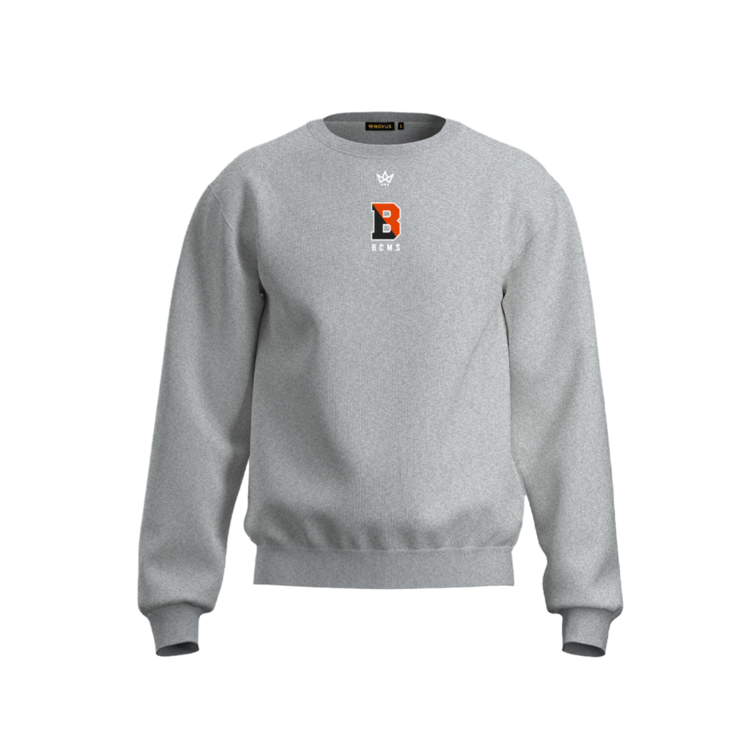 BETHLEHEM CENTRAL SCHOOL ACCESS COTTON FLEECE CREWNECK [GREY]