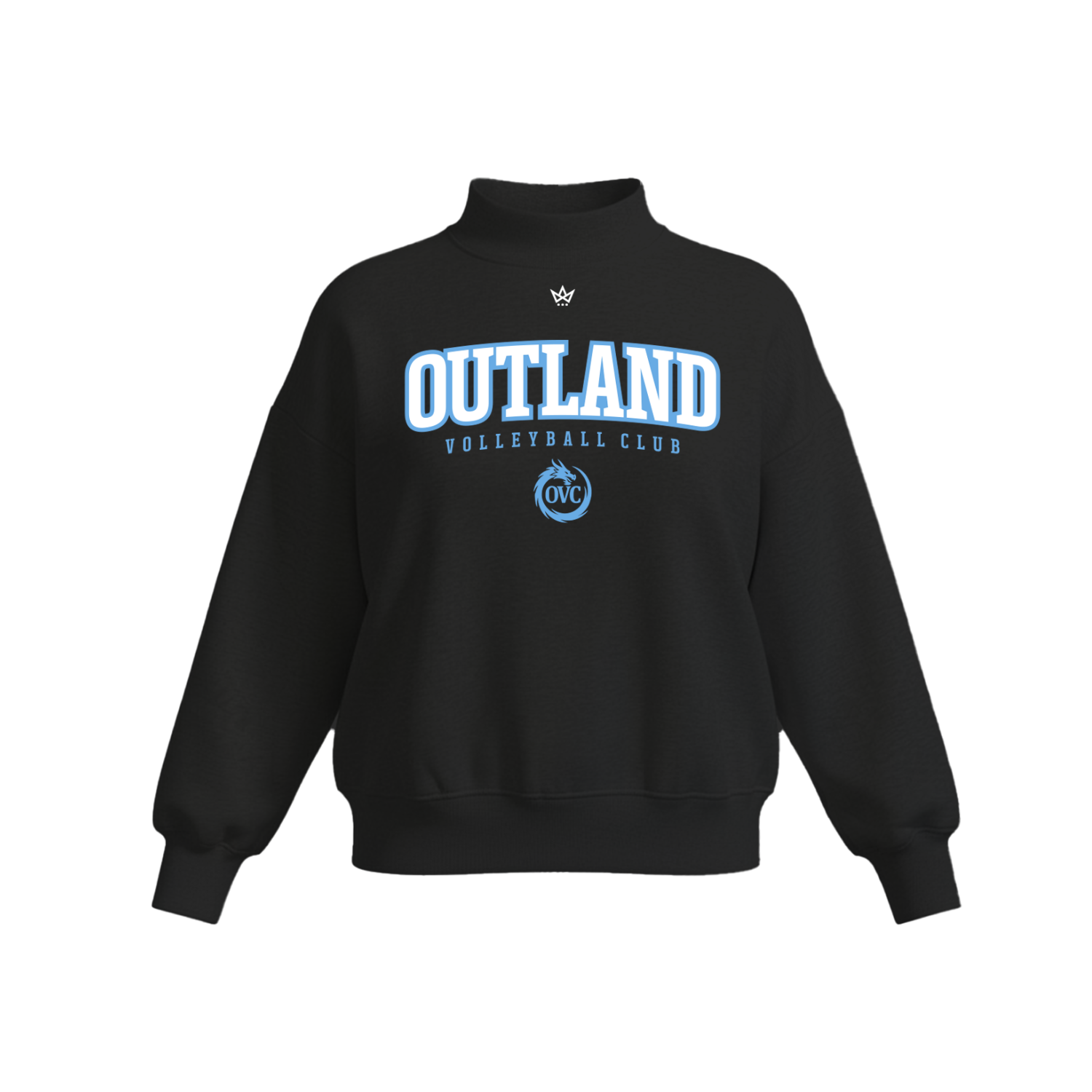 OUTLAND VOLLEYBALL CLUB WOMEN'S COTTON FLEECE MOCKNECK - TT