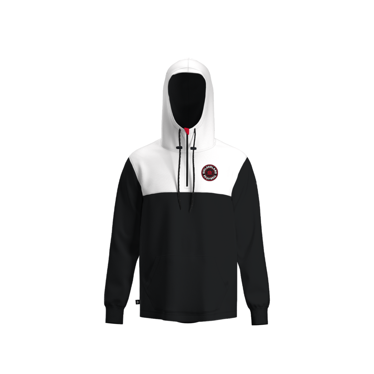 GUILDERLAND FOOTBALL SUMMER '26 PANELED HOODIE [BLACK]