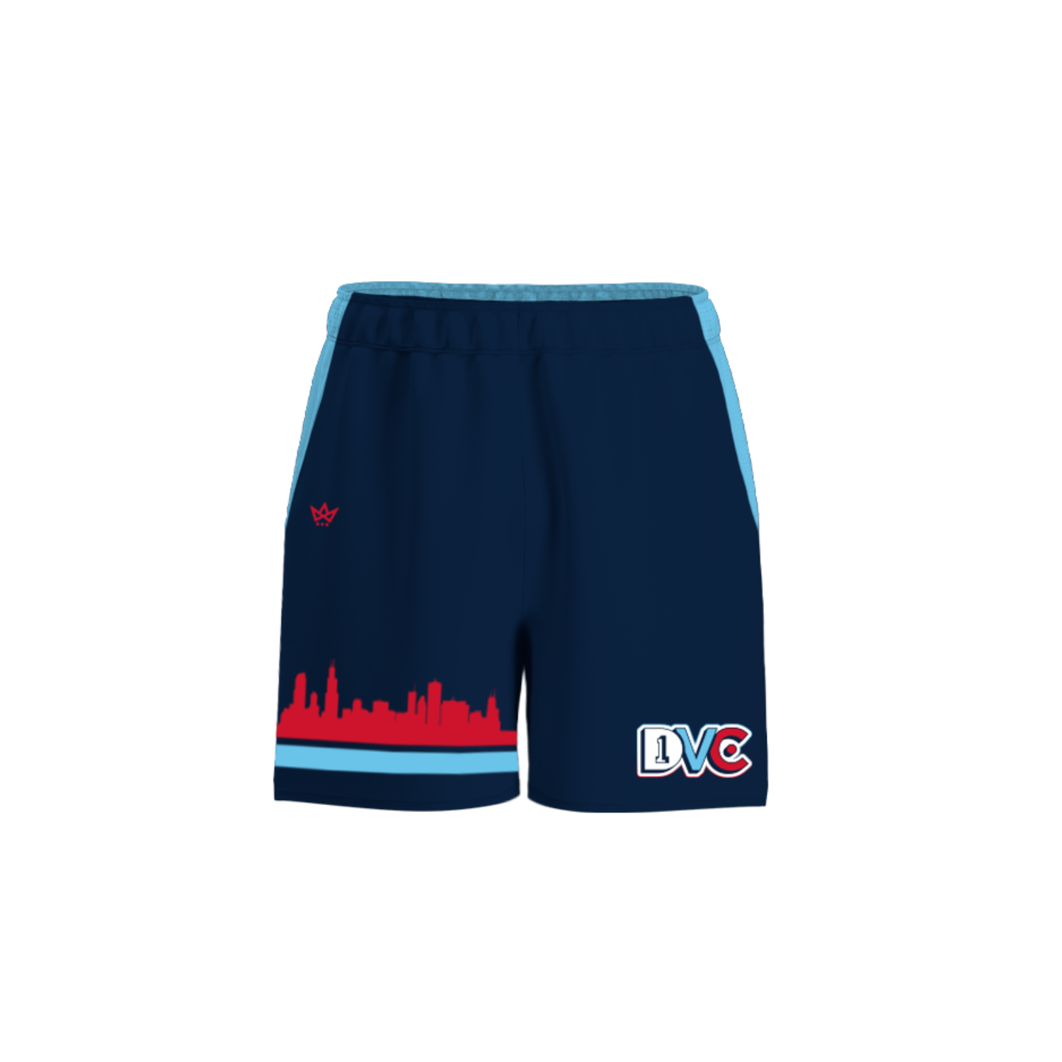 DRIVE VOLLEYBALL CLUB VOLLEYBALL 7" VENTUS SHORTS - BLUE