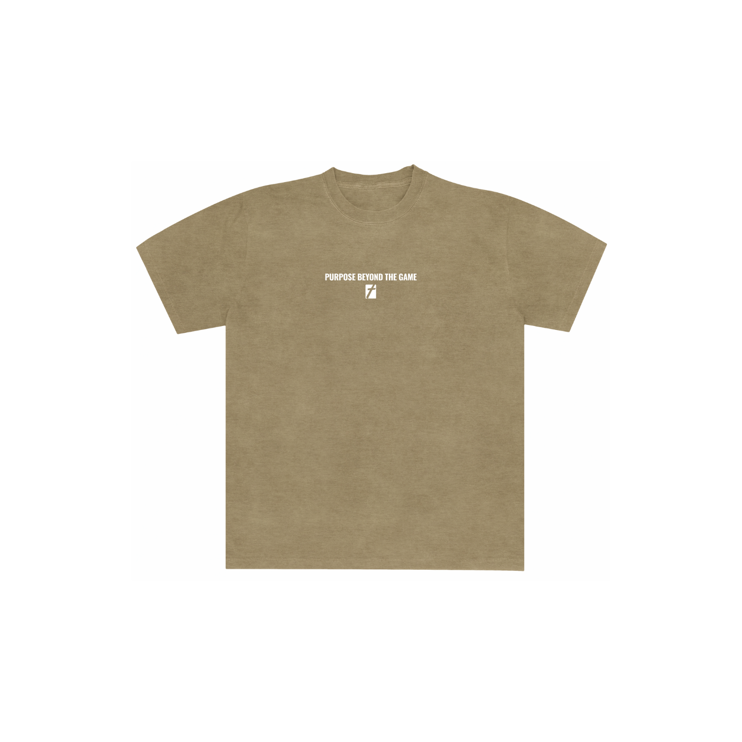 VARSITY CATHOLIC SEEK26 WASHED COTTON SS TEE - KHAKI