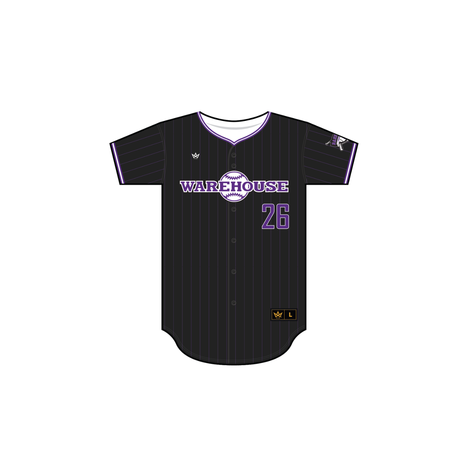 BASEBALL WAREHOUSE MARIACHIS BASEBALL FULL BUTTON JERSEY