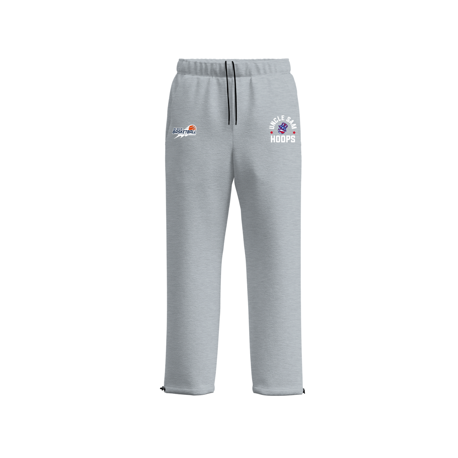 UNCLE SAM HOOPS COTTON FLEECE SWEATPANTS [GRAY]