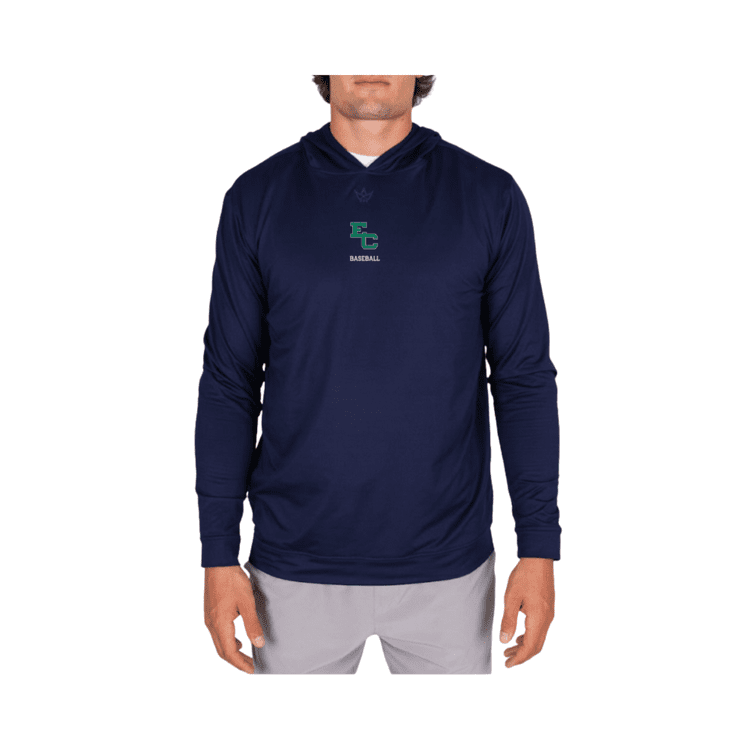ENDICOTT BASEBALL GRIDKNIT HOODIE - NAVY