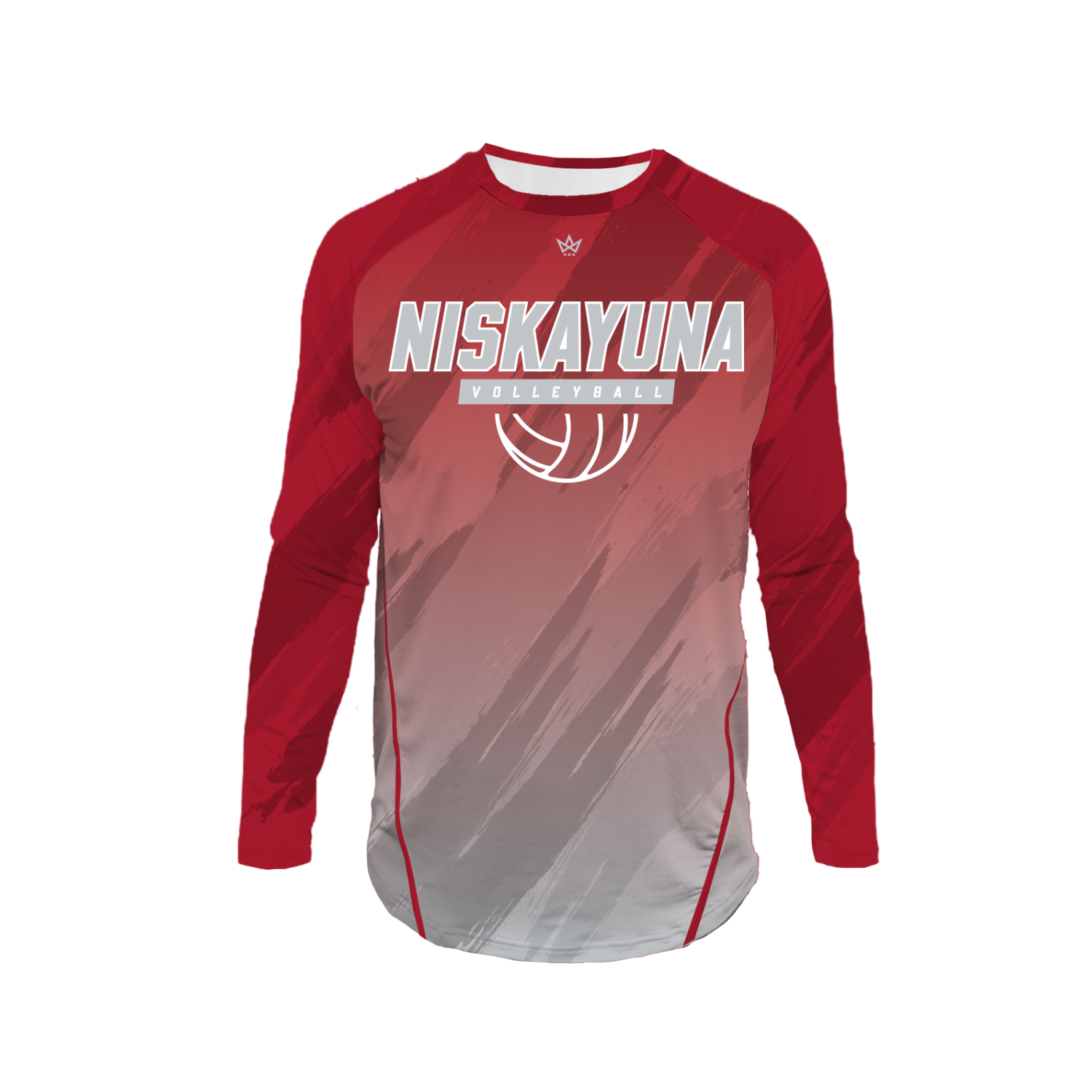 NISKAYUNA BOYS VOLLEYBALL PRO VENTED LS [RED/GRAY}