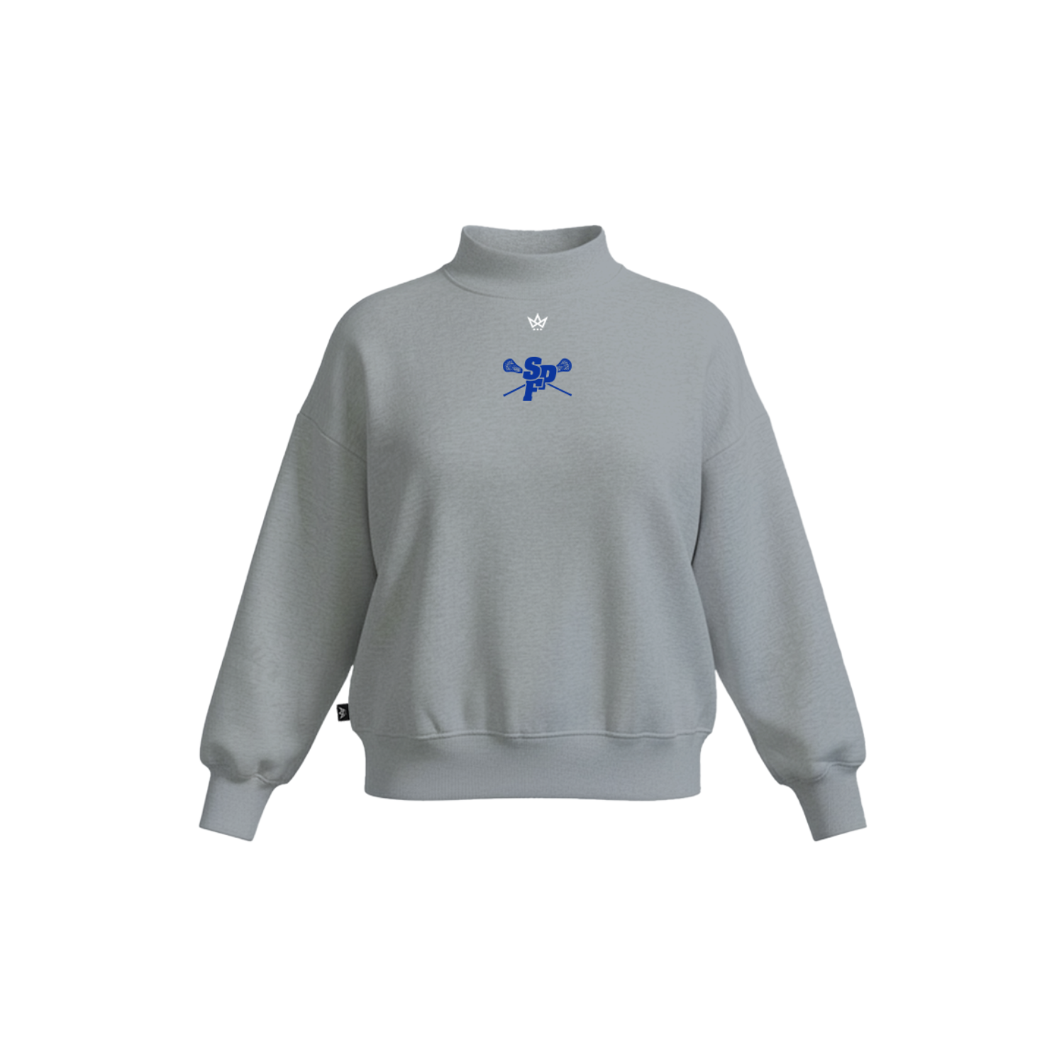 SPF LACROSSE '26 WOMEN'S COTTON FLEECE MOCKNECK - EMB